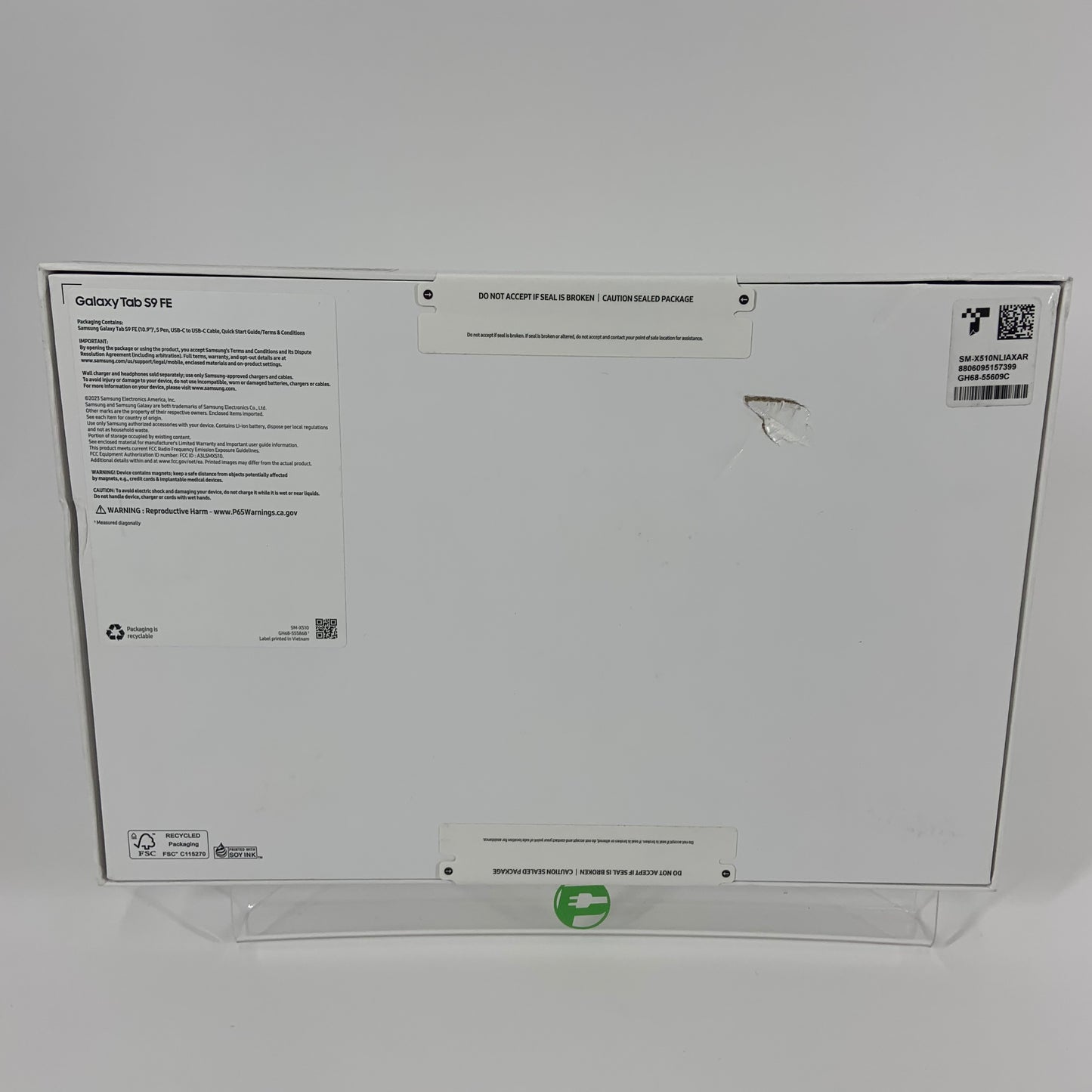 NEW SEALED WiFi Only Samsung Galaxy Tab S9 FE 10.9" 128GB Lavender SM-X510