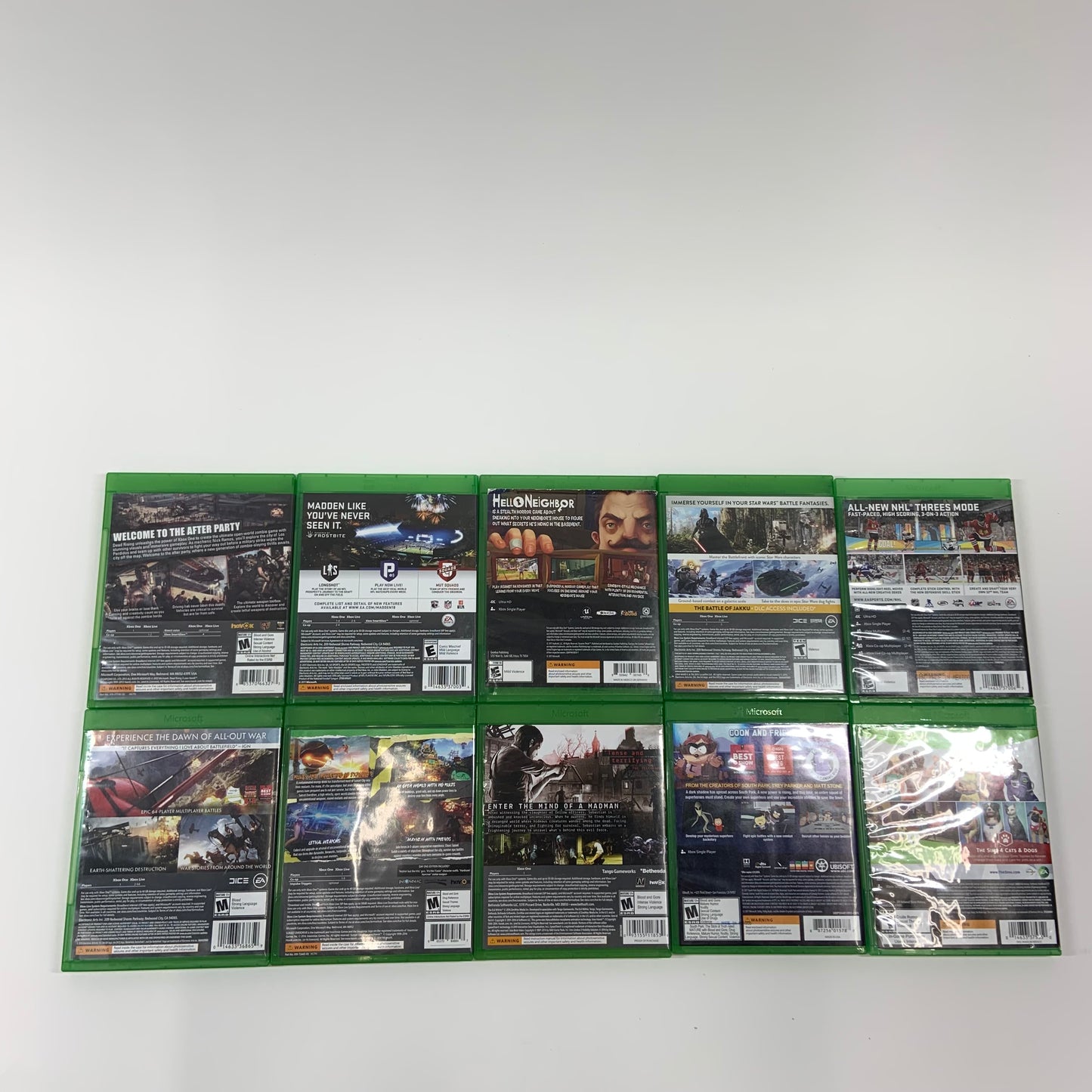 Lot of 10 Microsoft Xbox One Games
