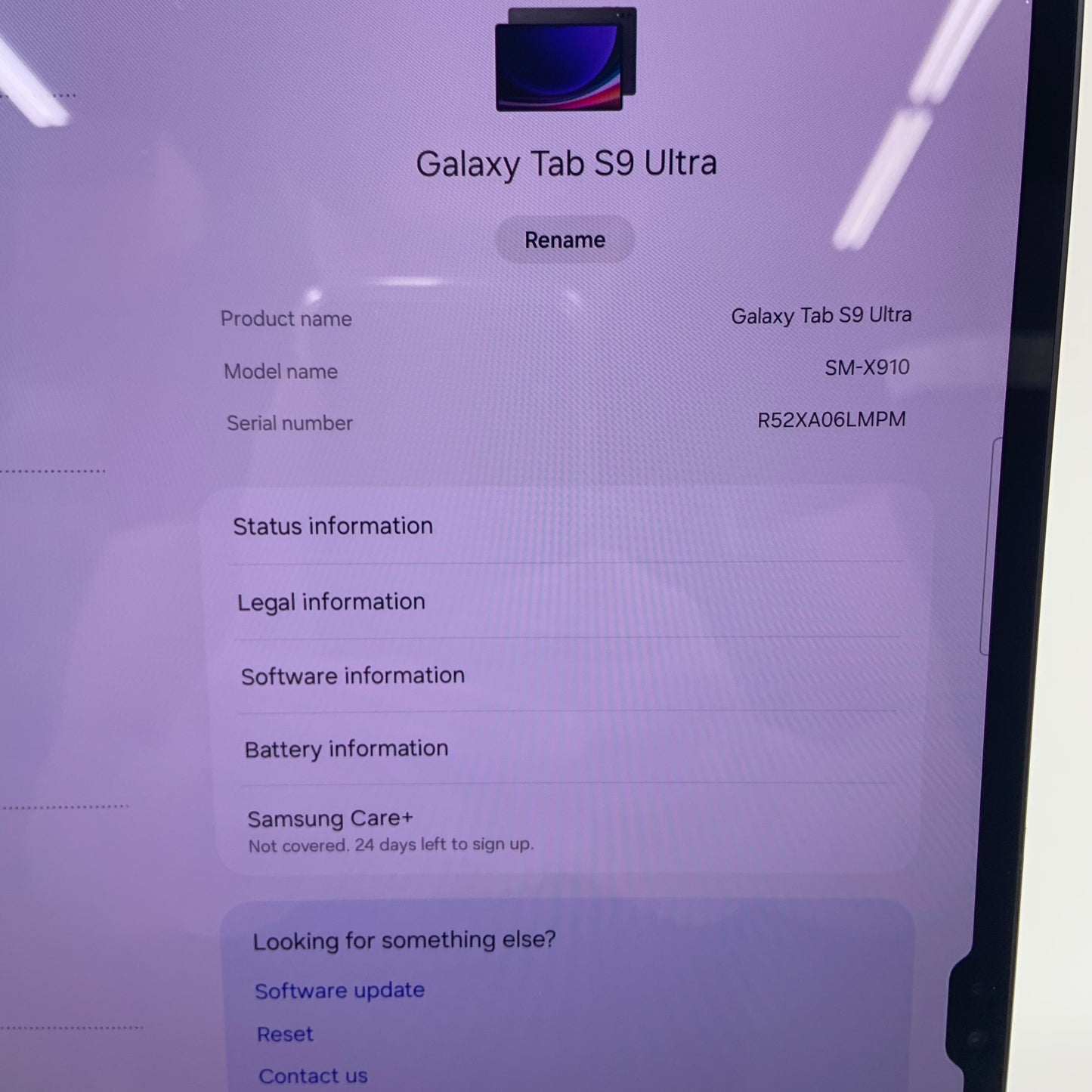WiFi Only Samsung Galaxy Tab S9 Ultra 256GB Graphite SM-X910