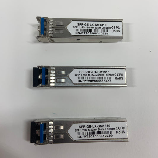 Huawei Lot of 3 x SFP-GE-LX-SM1310 Optical Transceiver