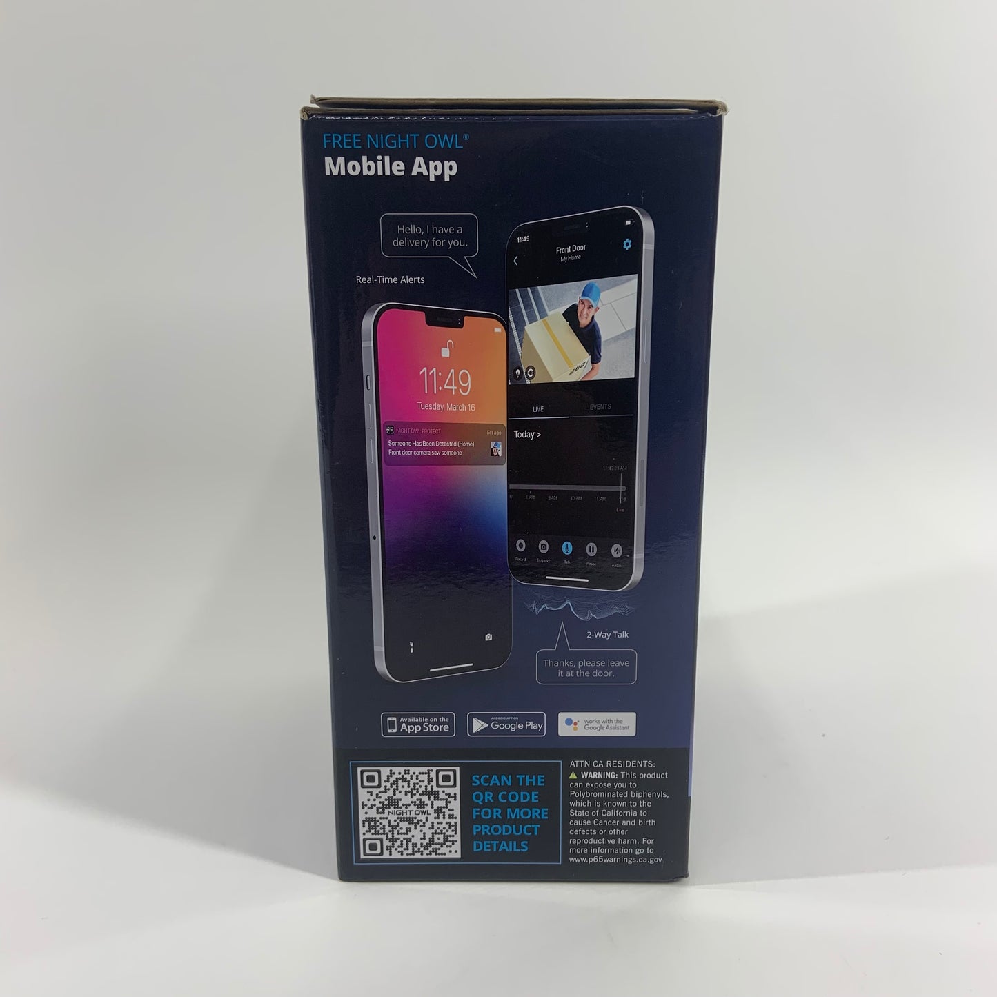 New Night Owl 4K HD Wi-Fi IP Cameras Deterrence Cameras With Two Way Audio