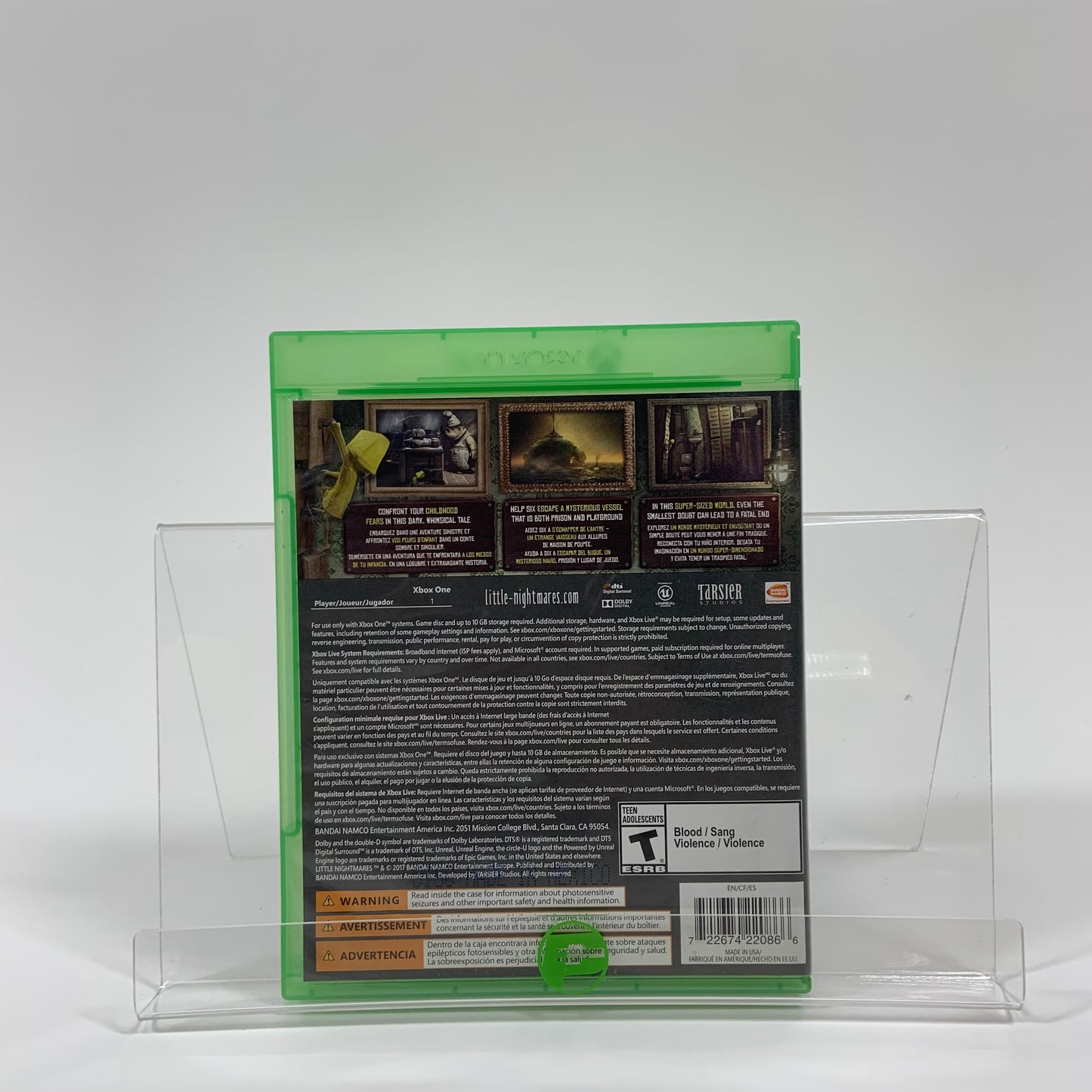 Little Nightmares (Microsoft Xbox One, 2017)