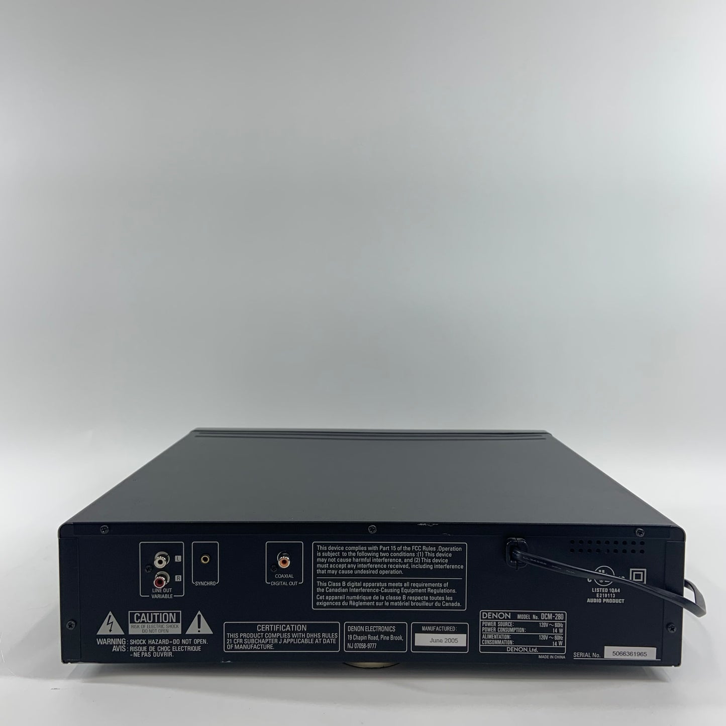 Denon DCM-280 5-Disc CD Auto Changer
