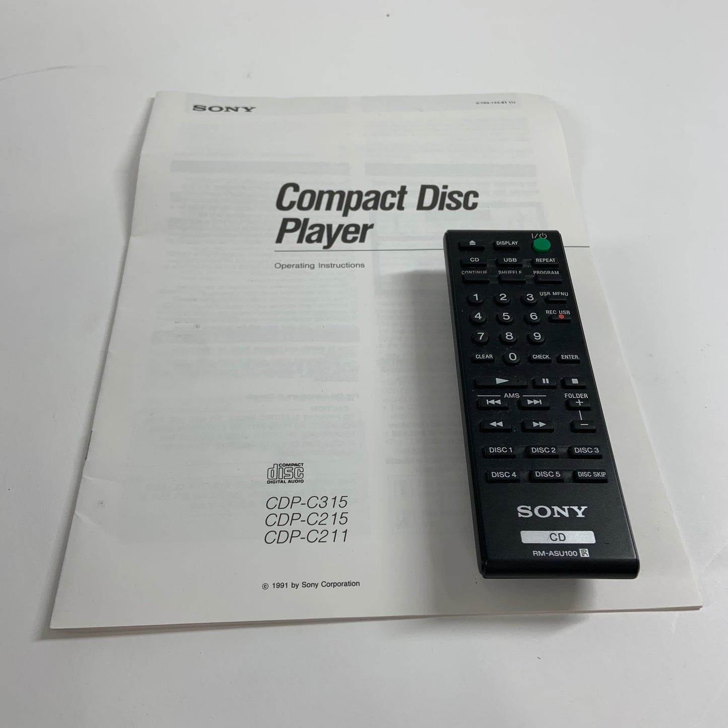 Sony Compact Disc Player CDP-CE500