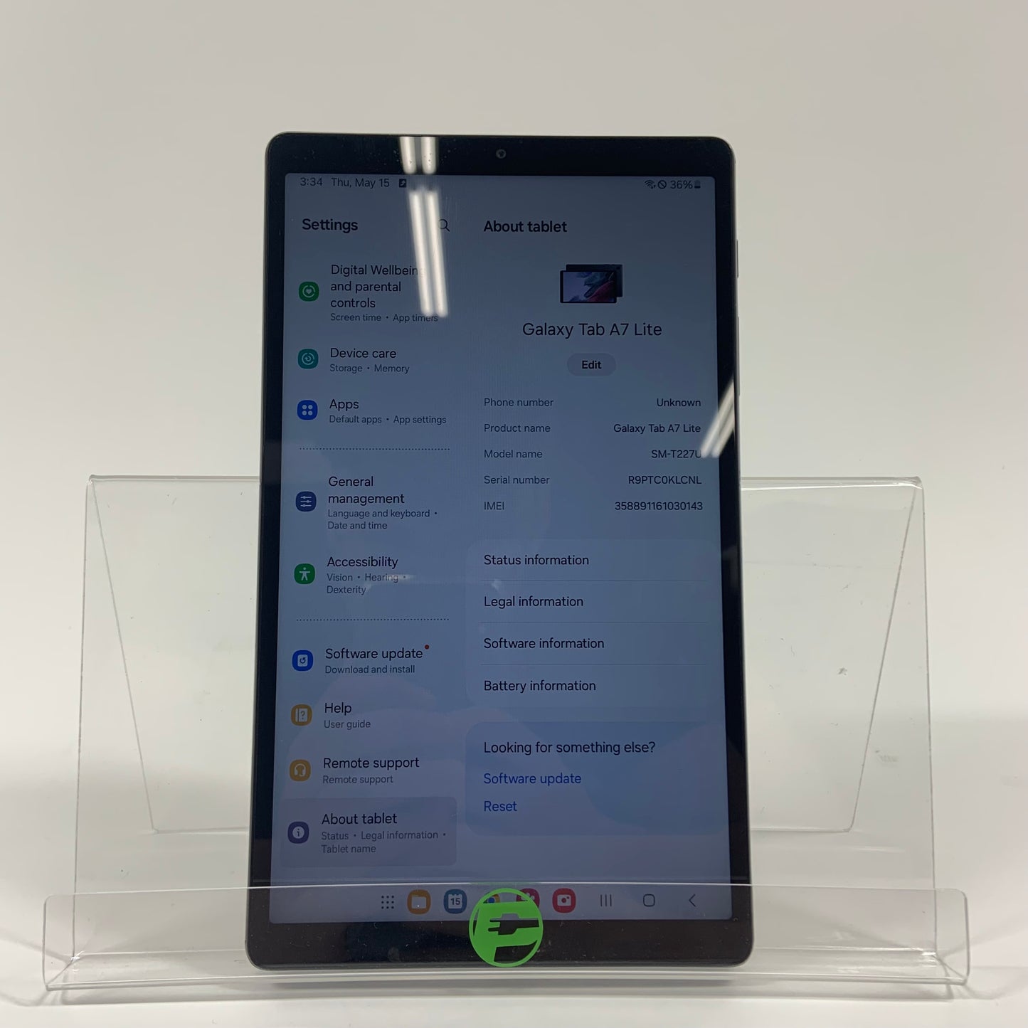 T-Mobile Samsung Galaxy Tab A7 Lite 8.7" 32GB Black SM-T227U
