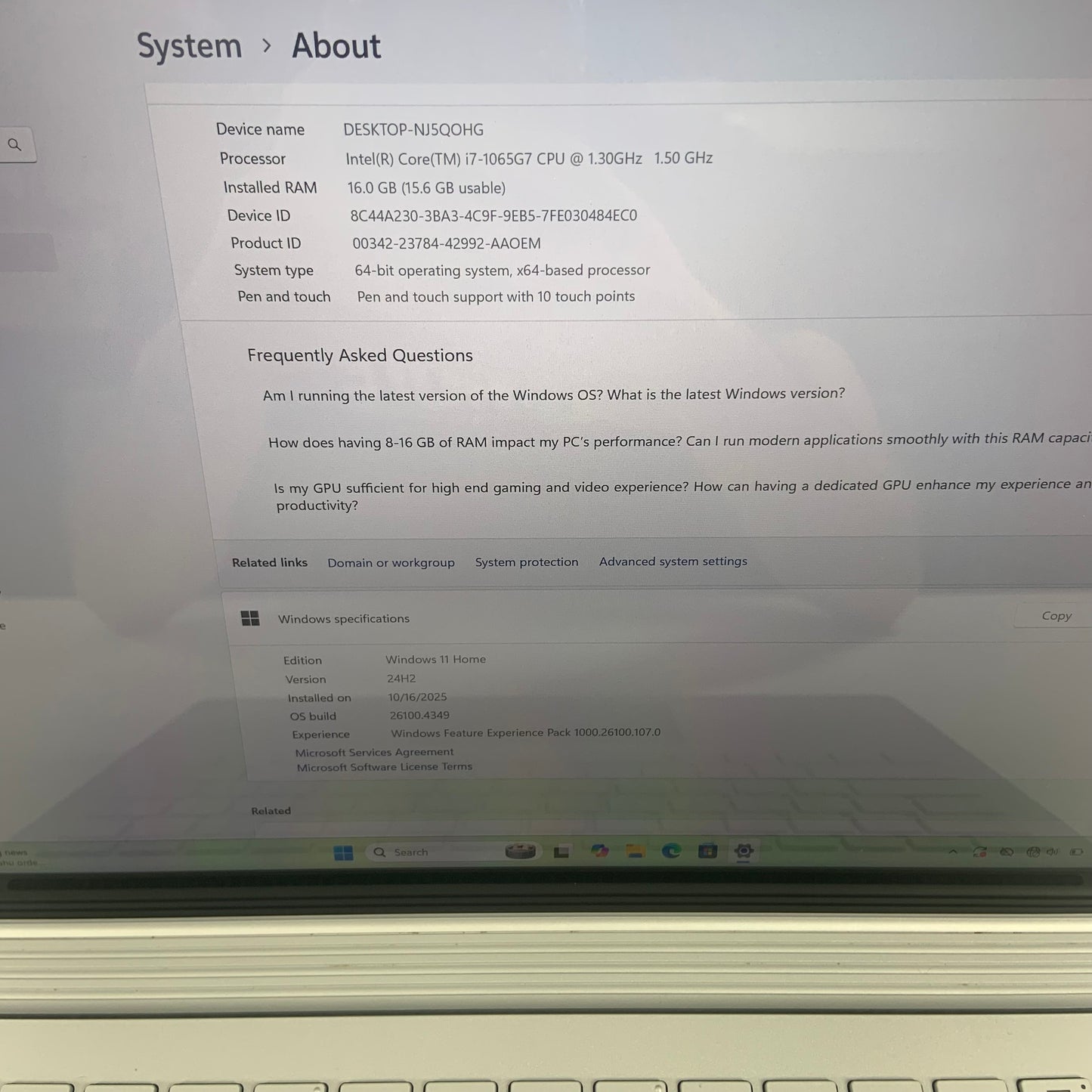 Microsoft Surface Book 3 13.5" i7-1065G7 16GB RAM 256GB SSD GeForce GTX 1650