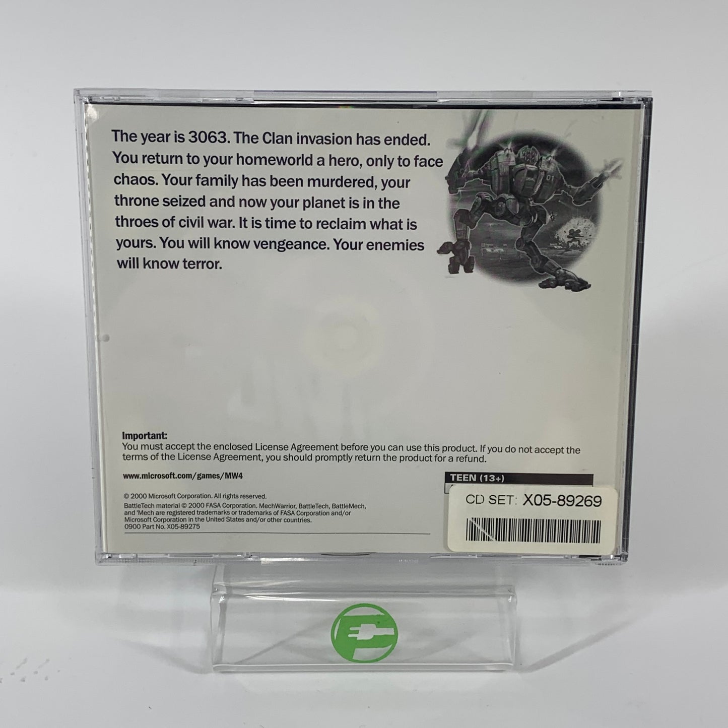 Mech Warrior 4: Vengeance (PC, 2000)