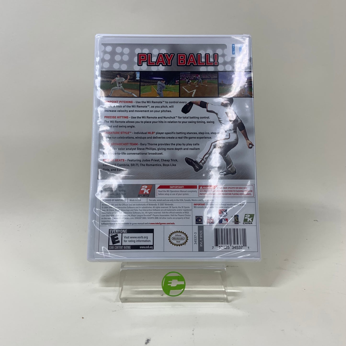 New Major League Baseball 2K10 (Nintendo Wii, 2010)