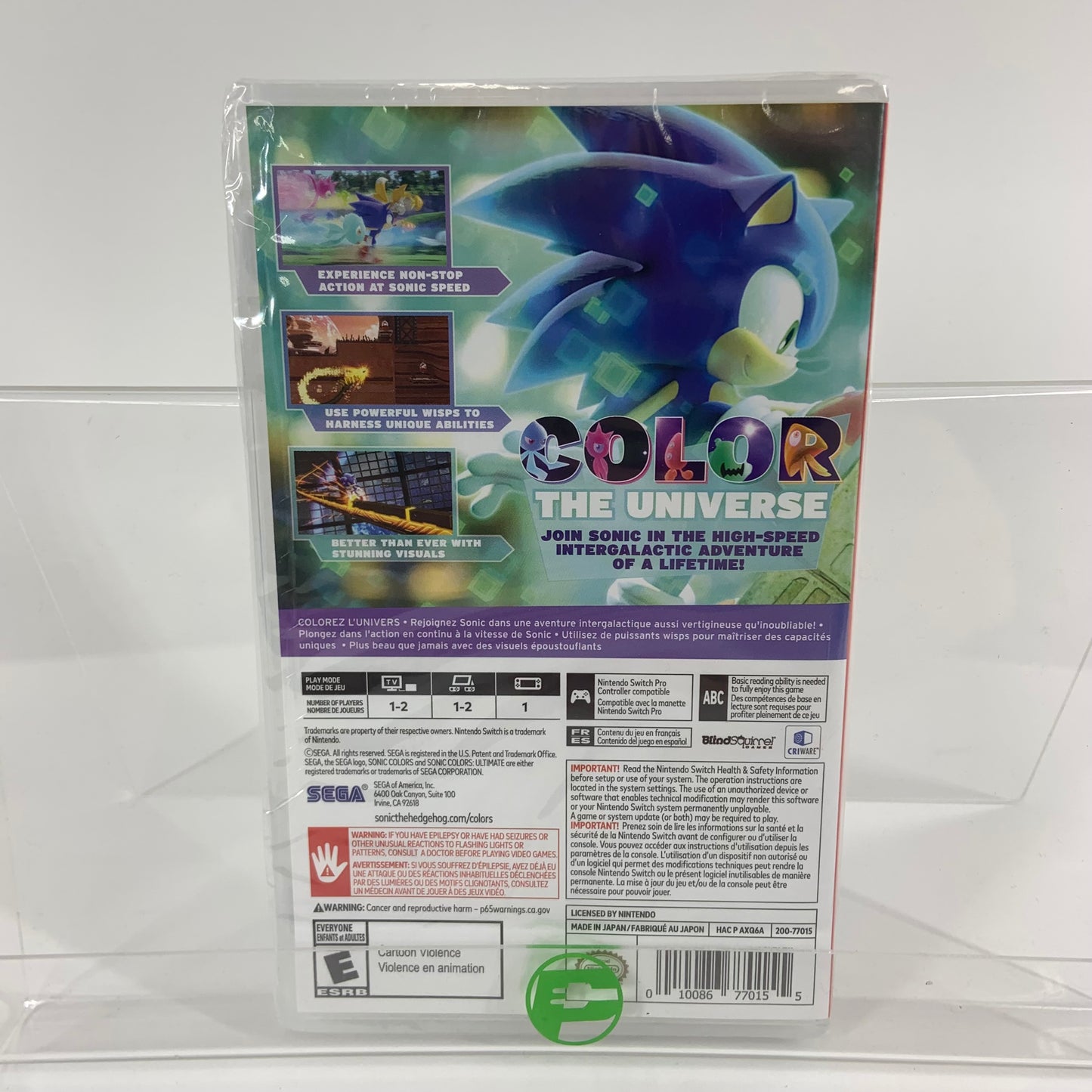 New Sonic Colors Ultimate (Nintendo Switch, 2021)