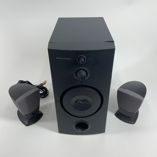 Harmon Kardon 3-Piece System HK395 with Subwoofer and Speakers Black