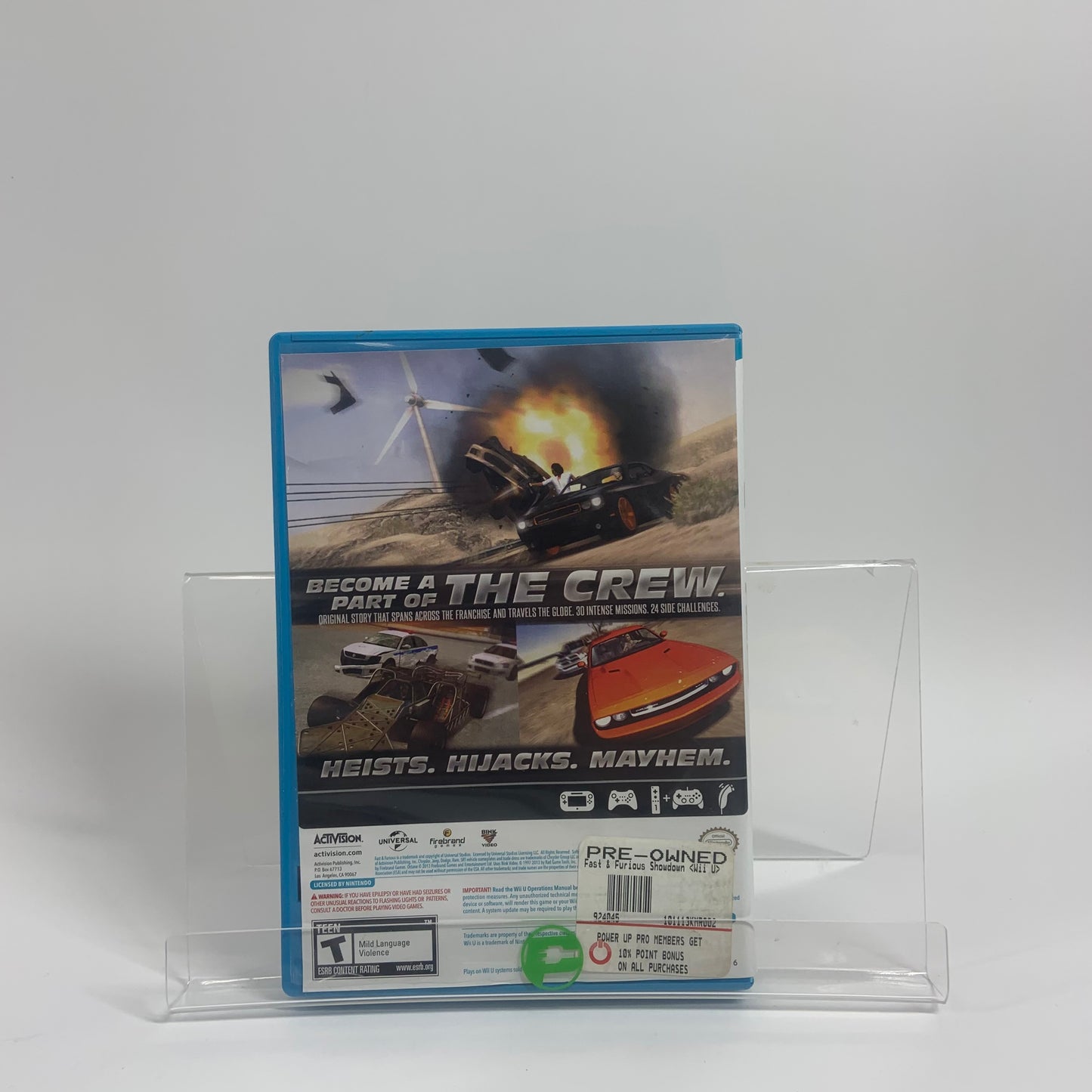 Fast and the Furious: Showdown (Nintendo Wii U, 2013)
