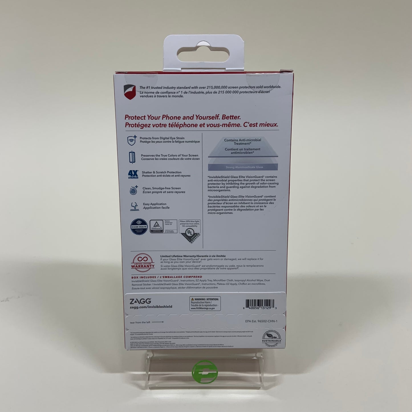 New Invisible Shield Glass Elite Visionguard+ Screen Protector 96502-CHN-1