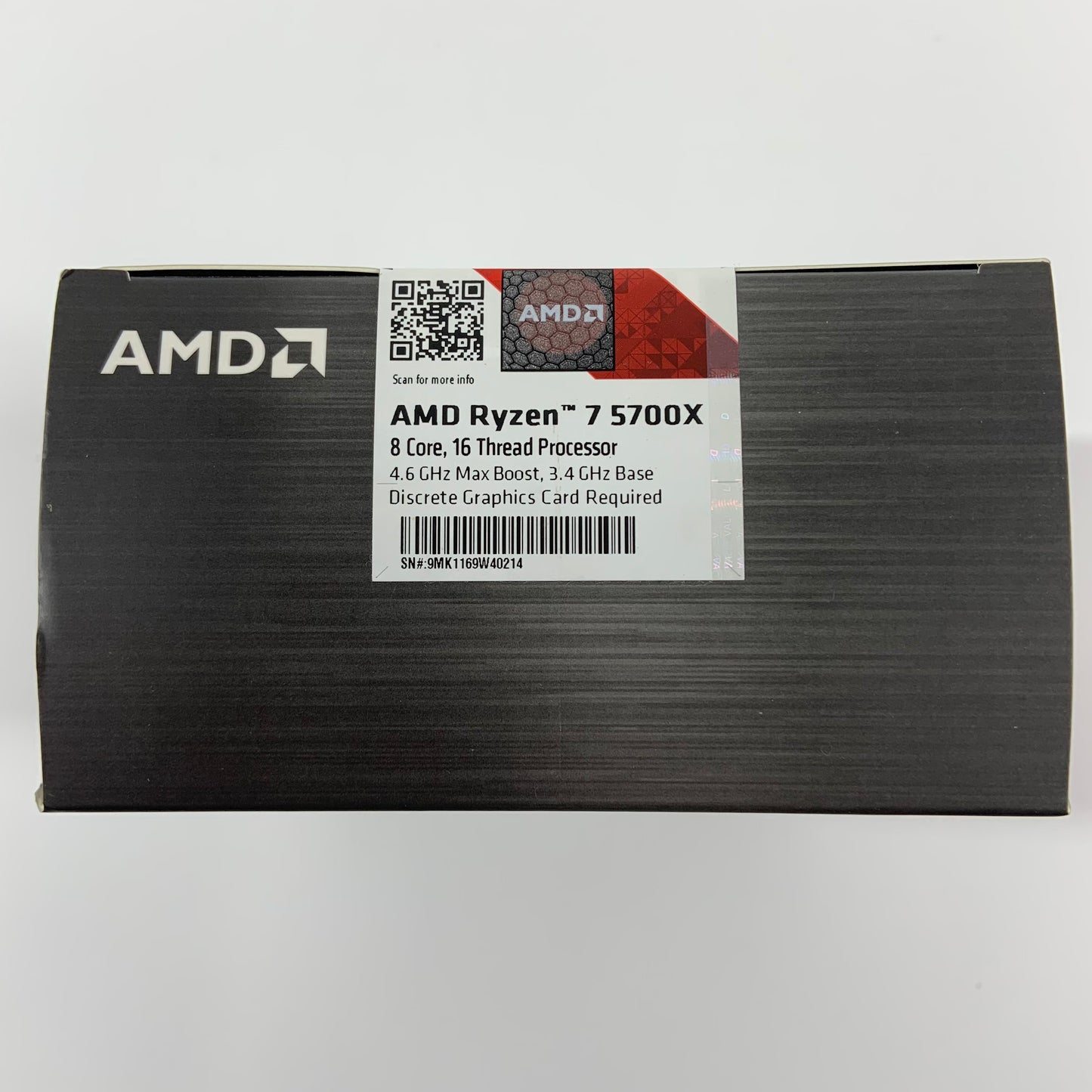 New AMD Ryzen 7 5700X 3.40GHz 8 Core 100-100000926W0F 16 Thread AM4