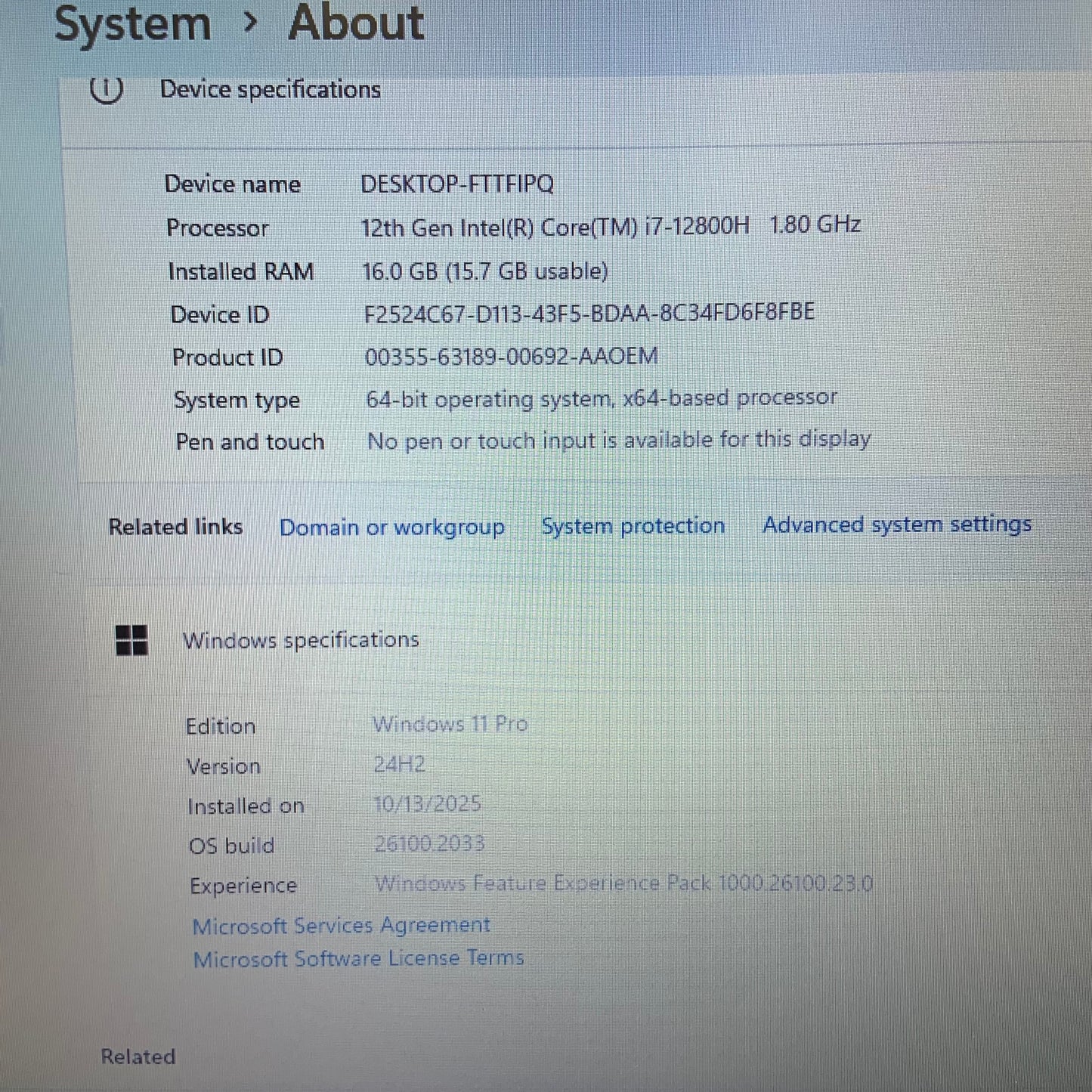 Dell Latitude 5531 15.6" i7-12800H 16GB RAM 256GB SSD GeForce MX550 WIN 11 PRO