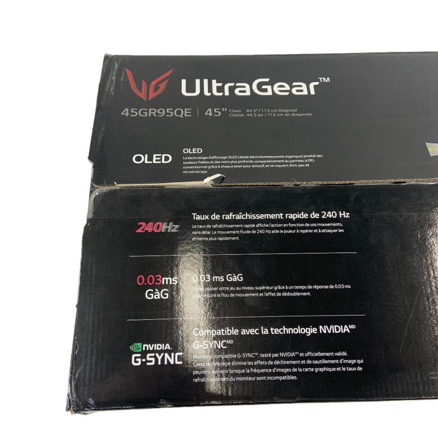 LG 45" 45GR95QE WQHD OLED 240Hz Curved Gaming Monitor