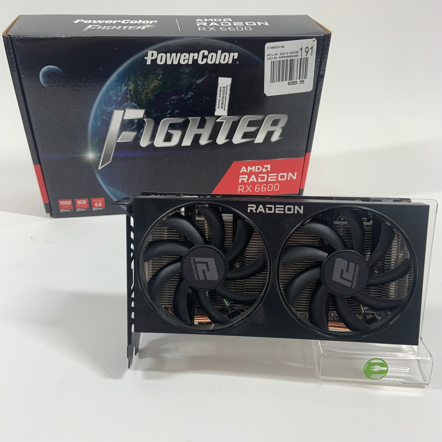 PowerColor Fighter AMD Radeon RX 6600 8GB GDDR6 Graphics Card