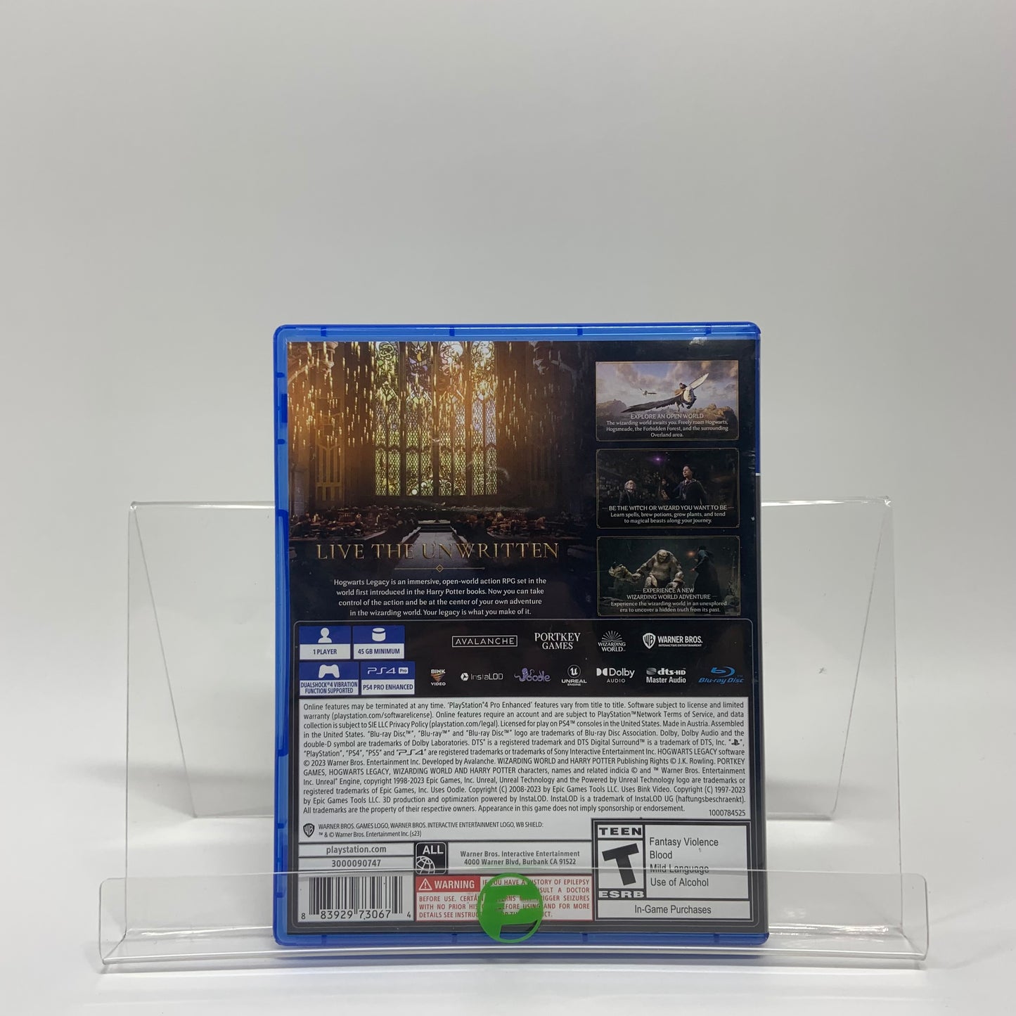 Hogwarts Legacy (Sony PlayStation 4 PS4, 2023)