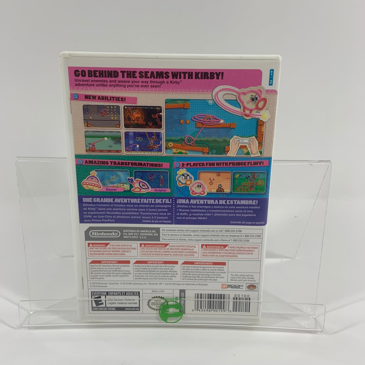 Kirby's Epic Yarn (Nintendo Wii, 2010)