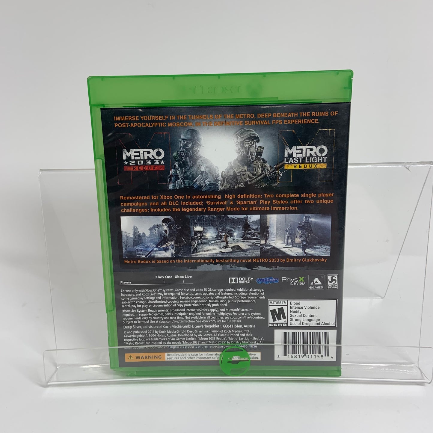 Metro Redux (Microsoft Xbox One, 2014)