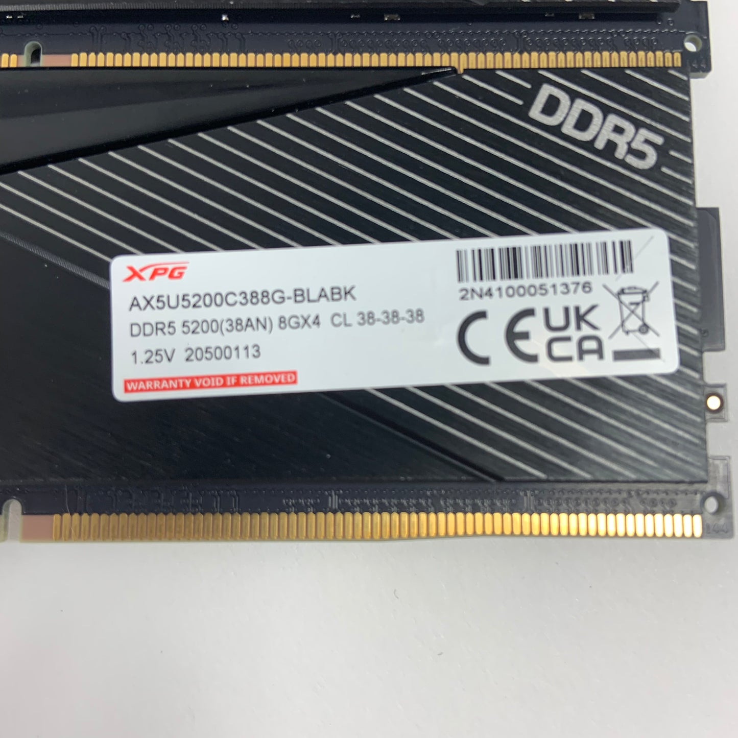 XPG Lancer 16GB (2x8GB) RAM DDR5 5200MHz AX5U55200C388G-BLABK