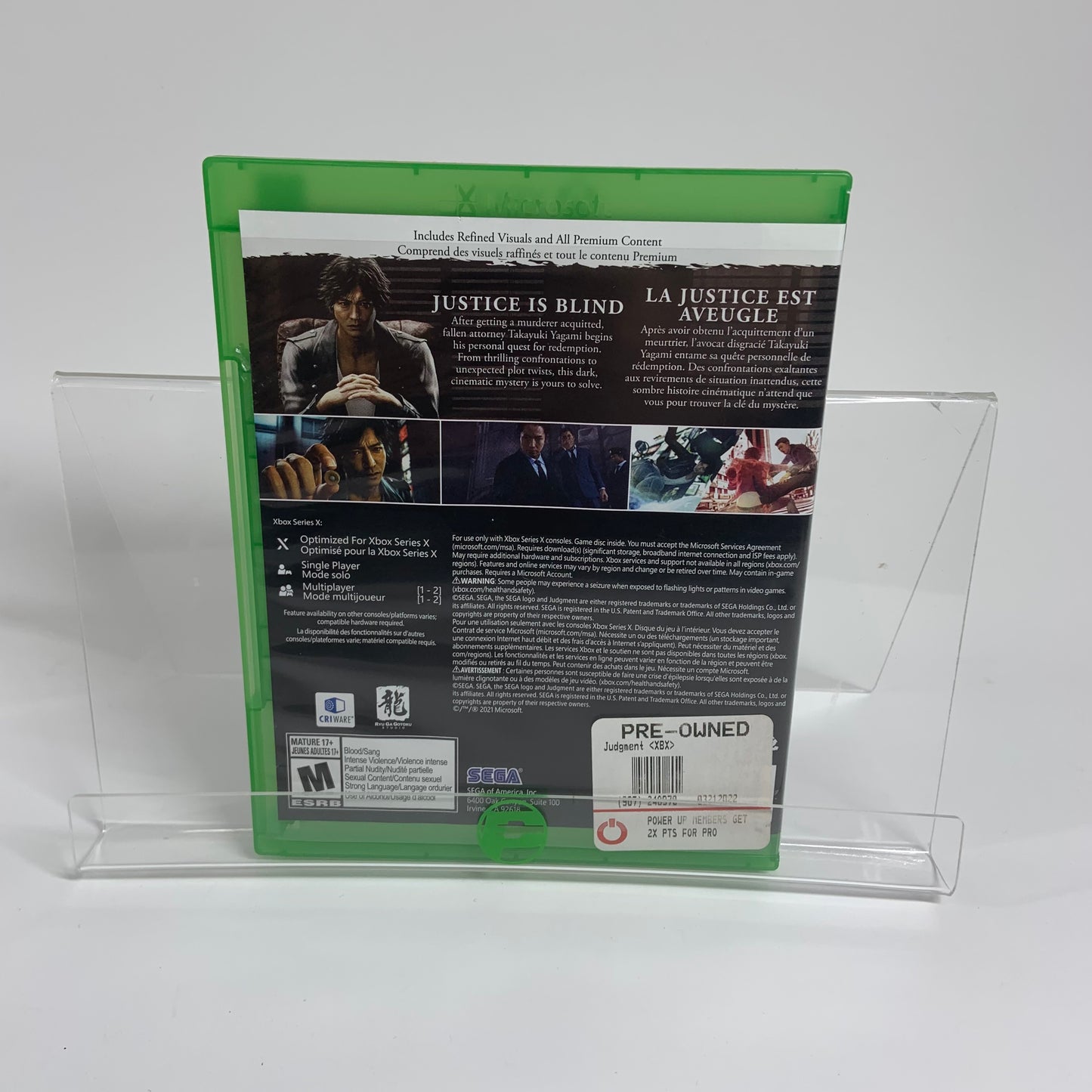 Judgment (Microsoft Xbox Series X, 2021)