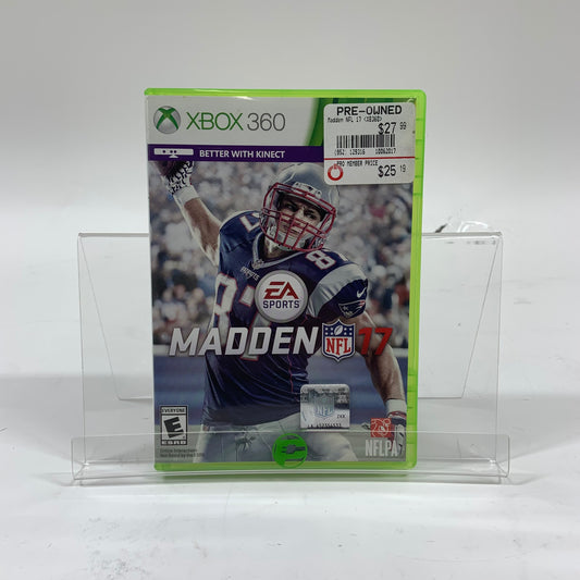 Madden NFL 17  (Microsoft Xbox 360,  2016)