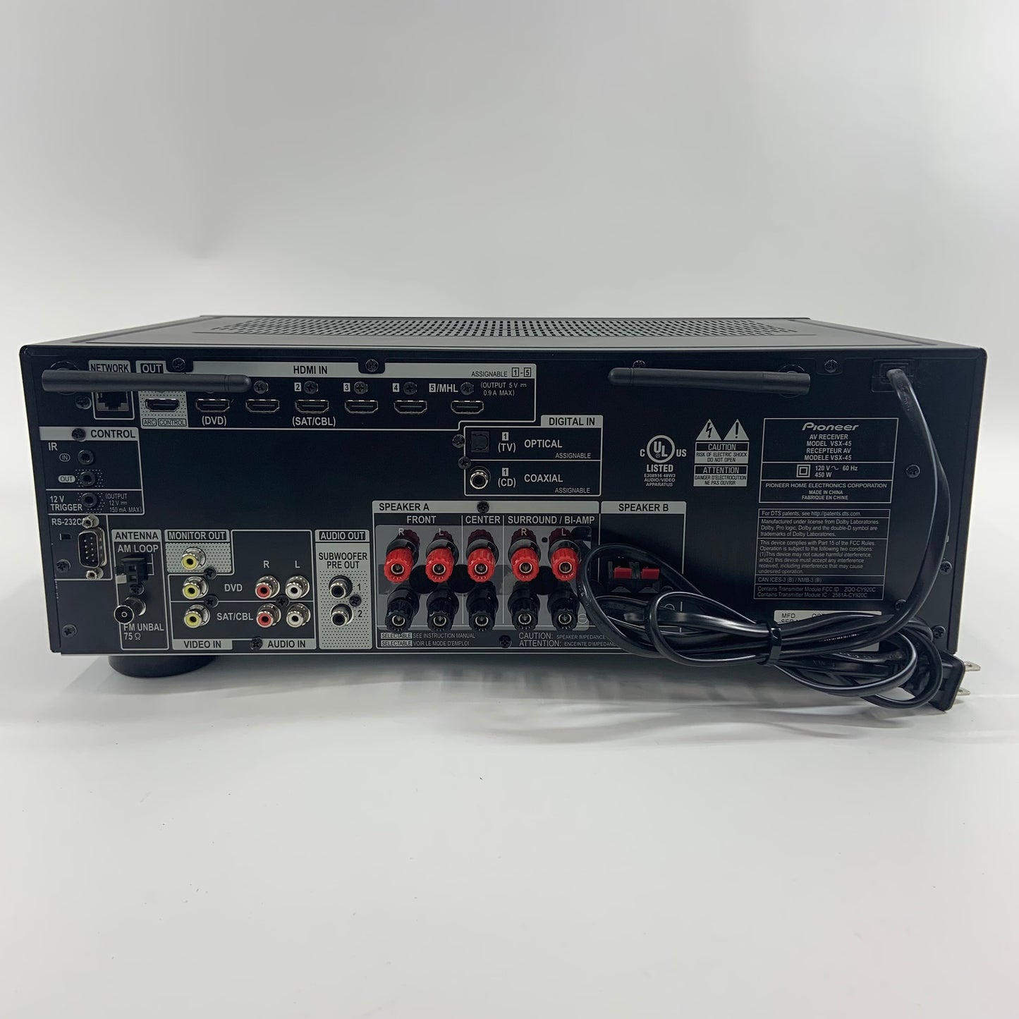 Pioneer VSX-45 Elite 5.2 Channel Bluetooth AV Receiver