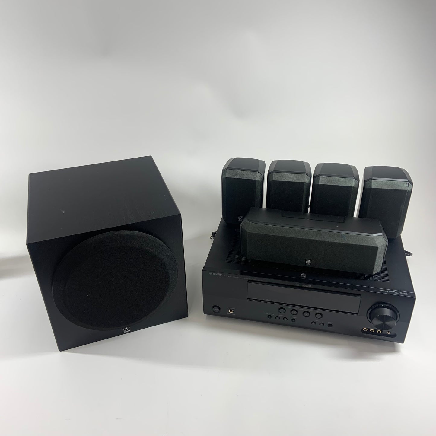 Yamaha HTR-6230 Receiver with Yamaha Speakers Sound System Bundle