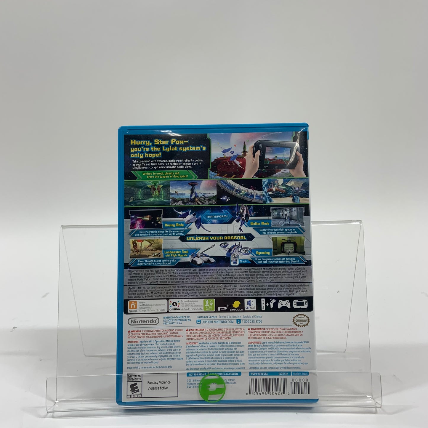 Star Fox Zero  (Nintendo Wii U,  2016)