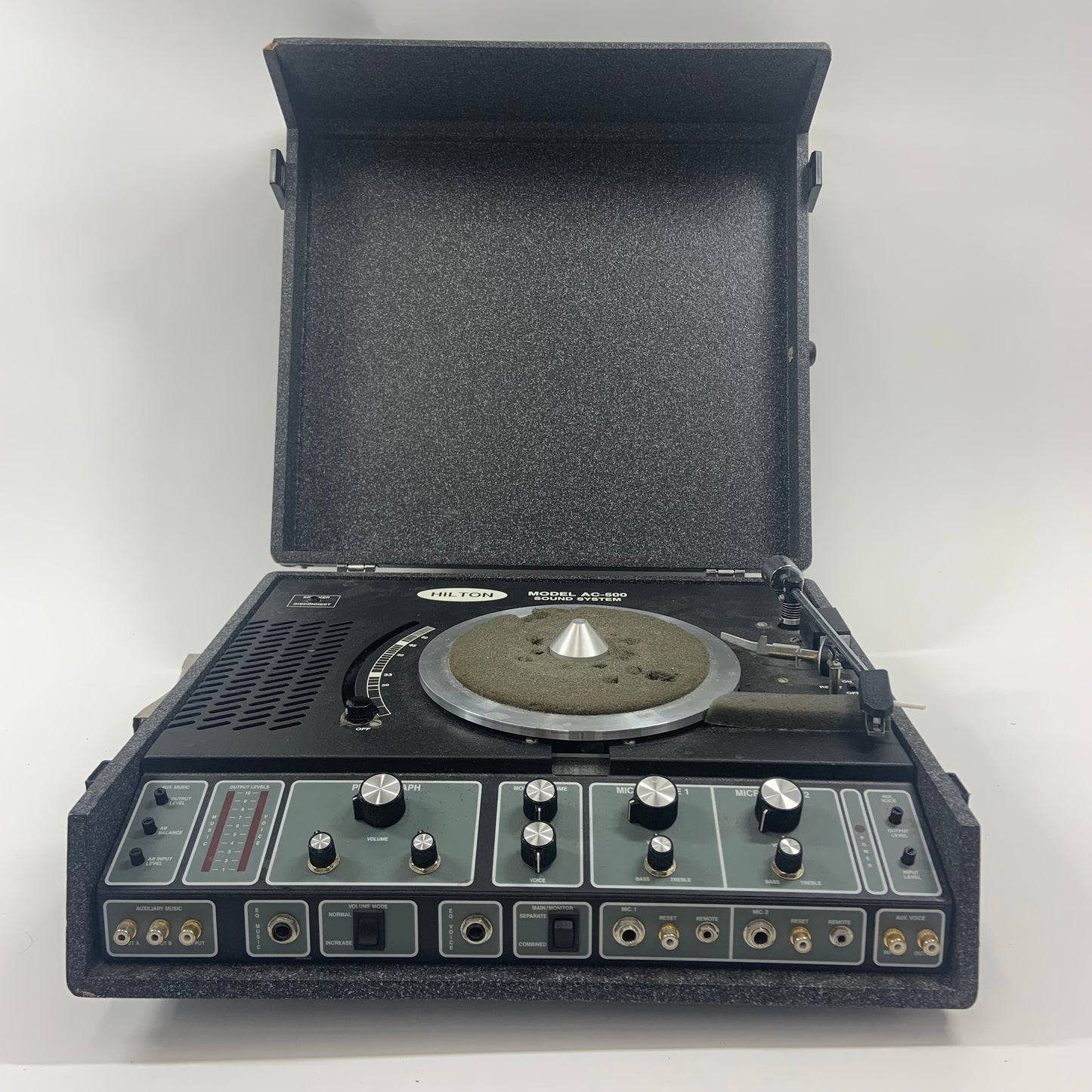 Hilton AC-500 Vintage Portable Square Dance PA Turntable Ultra Rare