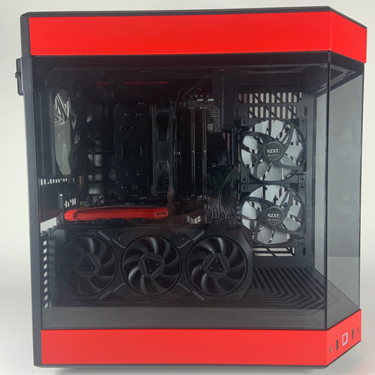 Red HYTE Y60 AMD Ryzen 7 7700X 7900 XT 20GB VRAM 4TB Storage 32GB RAM Custom PC