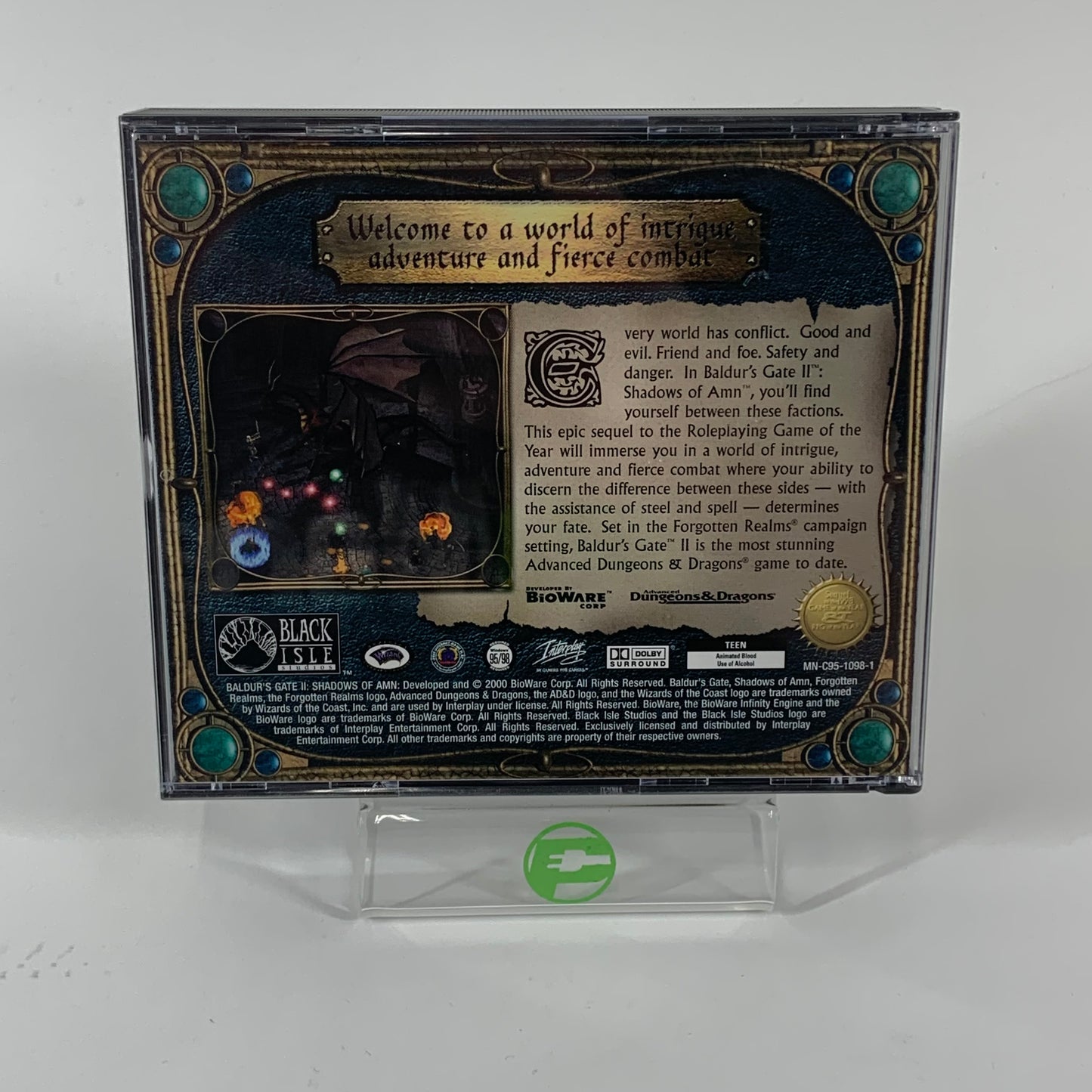 Baldur's Gate II: Shadows of Amn (PC, 2000) with Manual