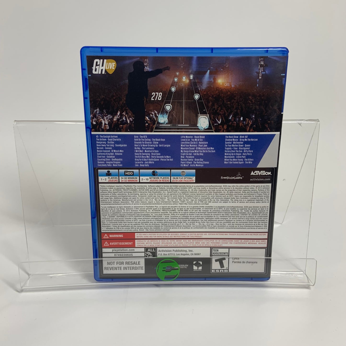 Guitar Hero Live (Sony PlayStation 4 PS4, 2015)