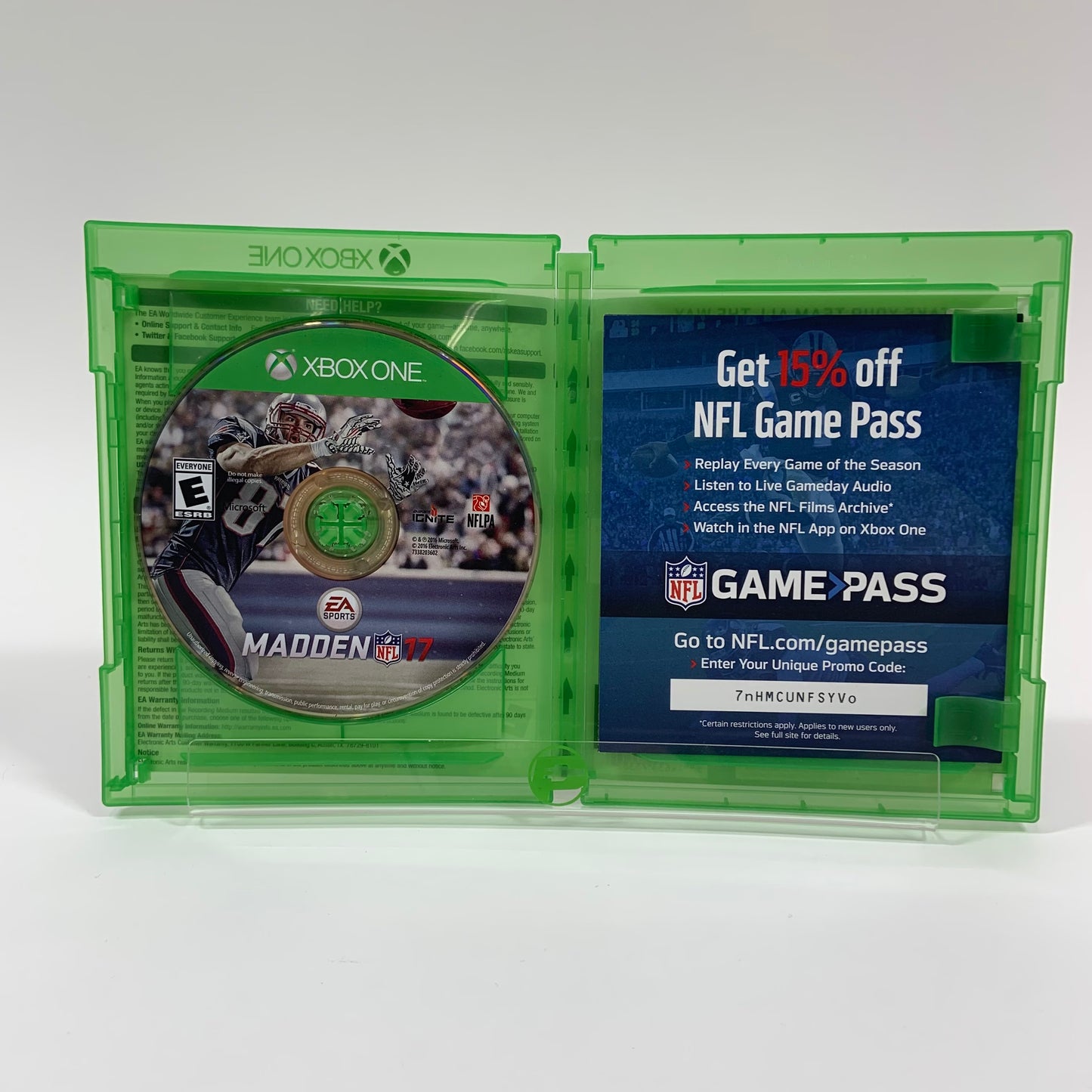 Madden NFL 17  (Microsoft Xbox One,  2016)