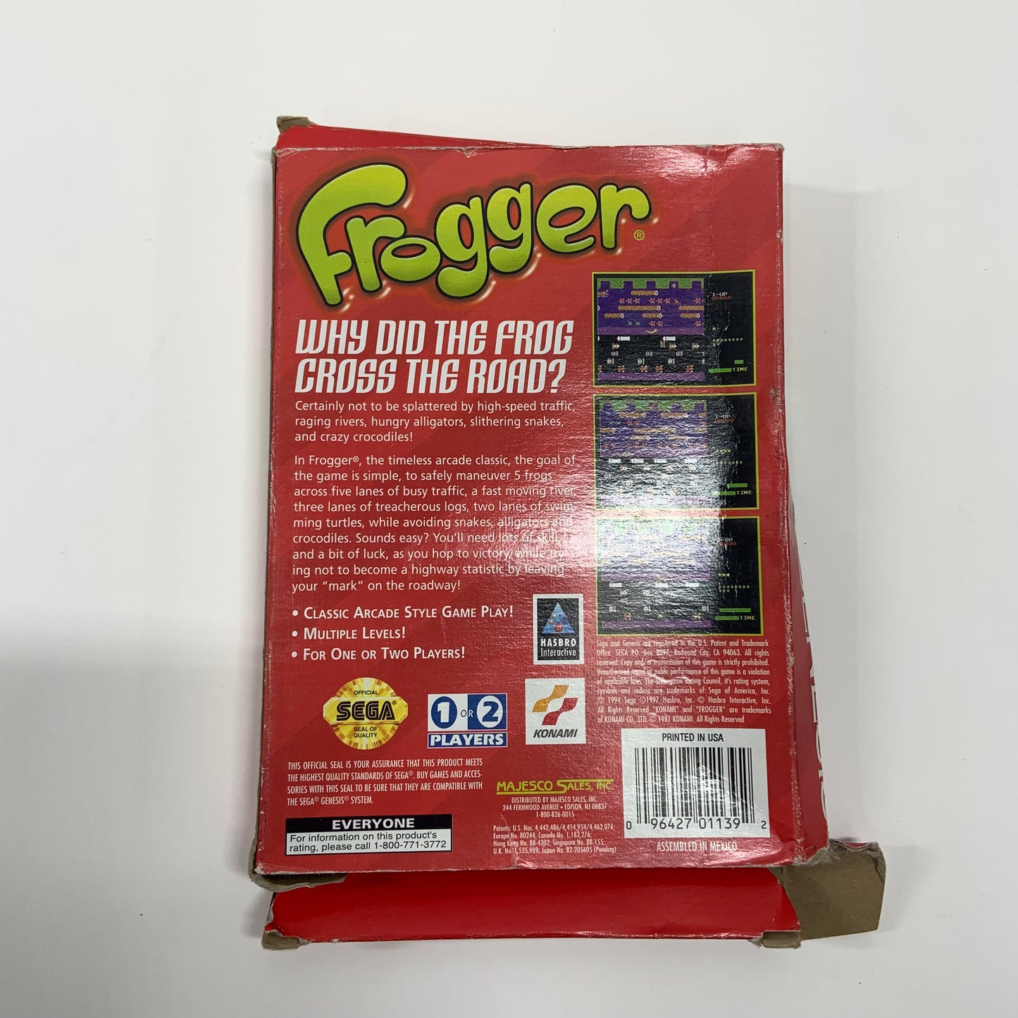 Frogger (Sega Genesis, 1997)