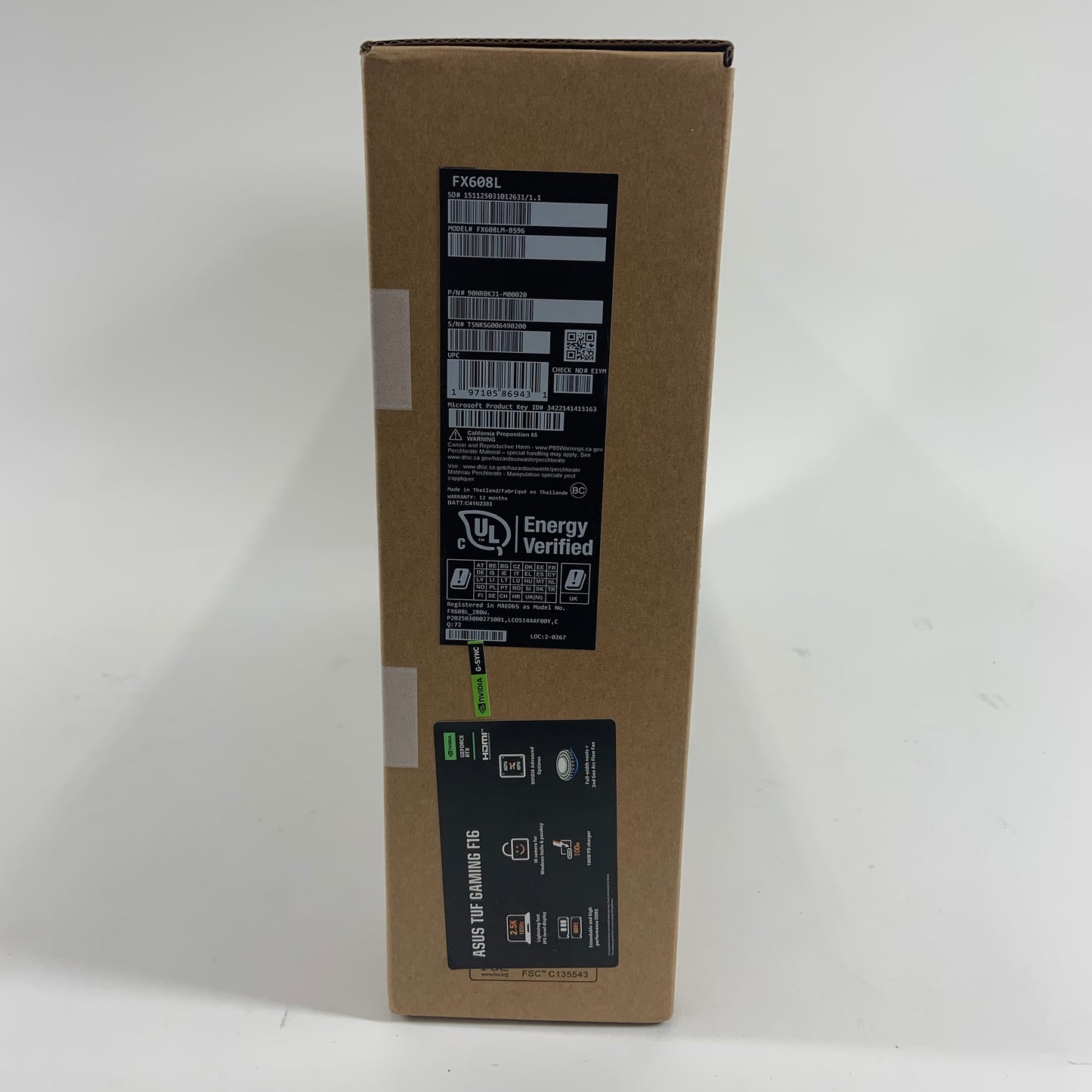 Asus TUF F16 FX608LM-BS96 16" Ultra 9 275HX 32GB RAM 1TB SSD RTX 5060 WARRANTY