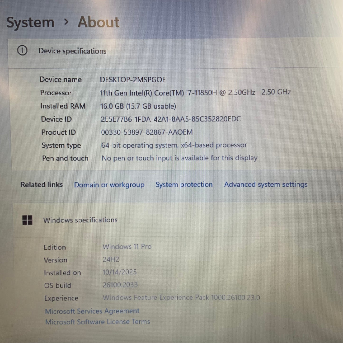 Dell Latitude 5521 15.6" i7-11850H 16GB RAM 256GB SSD Nvidia Quadro WIN 11 PRO