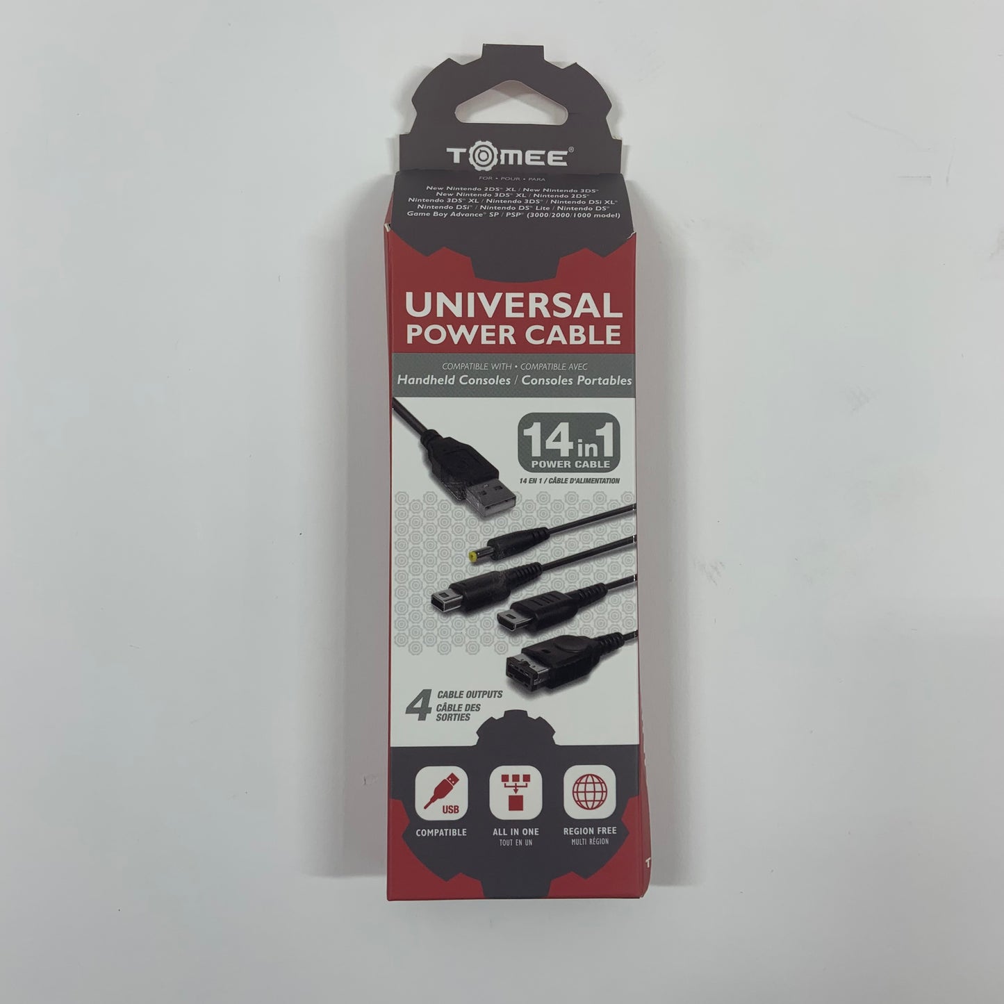 New Tomee Universal Power Cable For Handheld Consoles