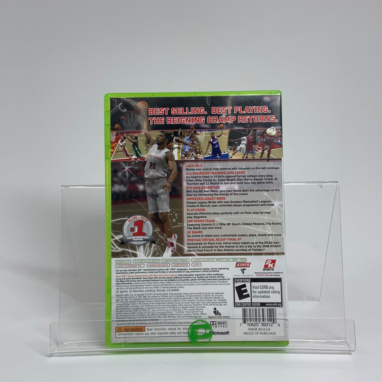College Hoops 2K8 (Microsoft Xbox 360, 2007)