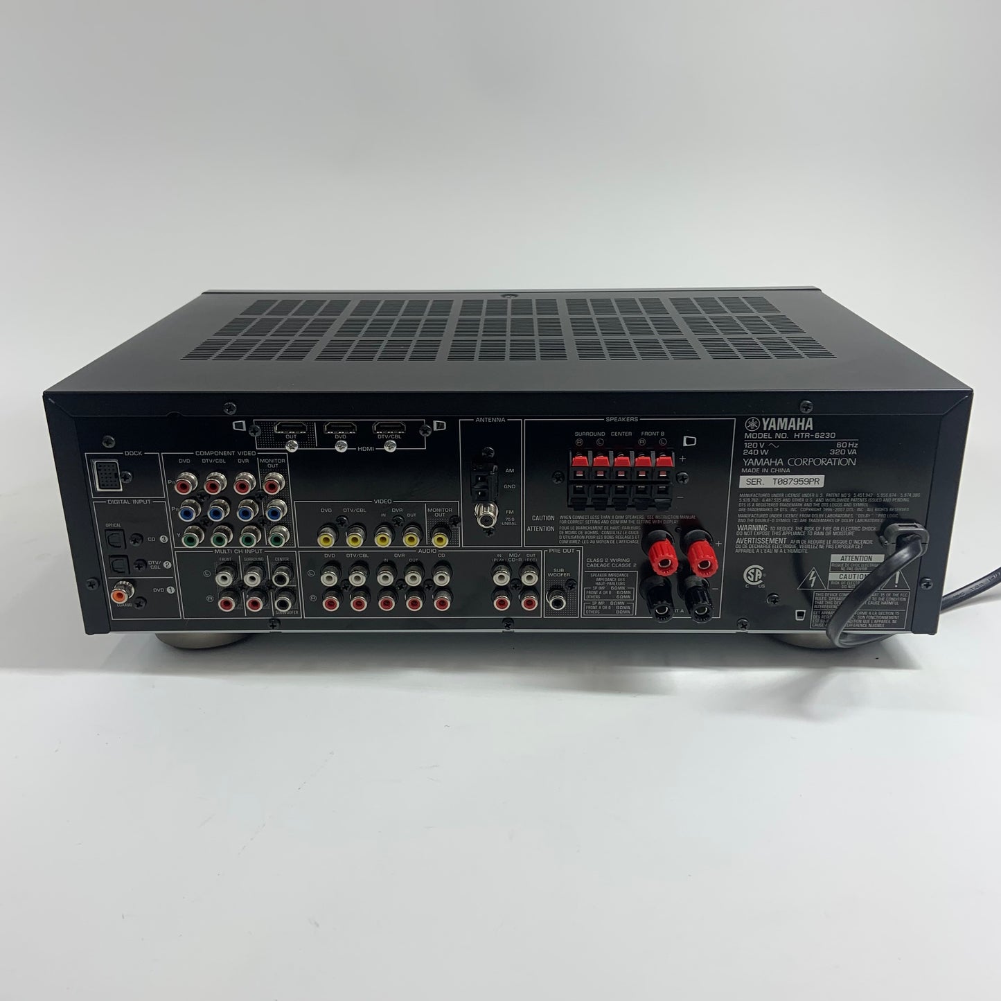 Yamaha HTR-6230 Receiver with Yamaha Speakers Sound System Bundle
