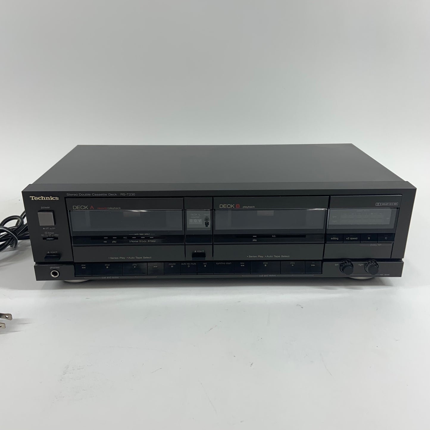Technics RS-T230 Stereo Double Cassette Deck Player