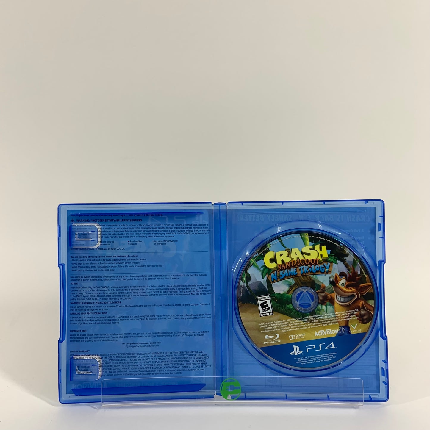 Crash Bandicoot N. Sane Trilogy (Sony PlayStation 4 PS4, 2017)