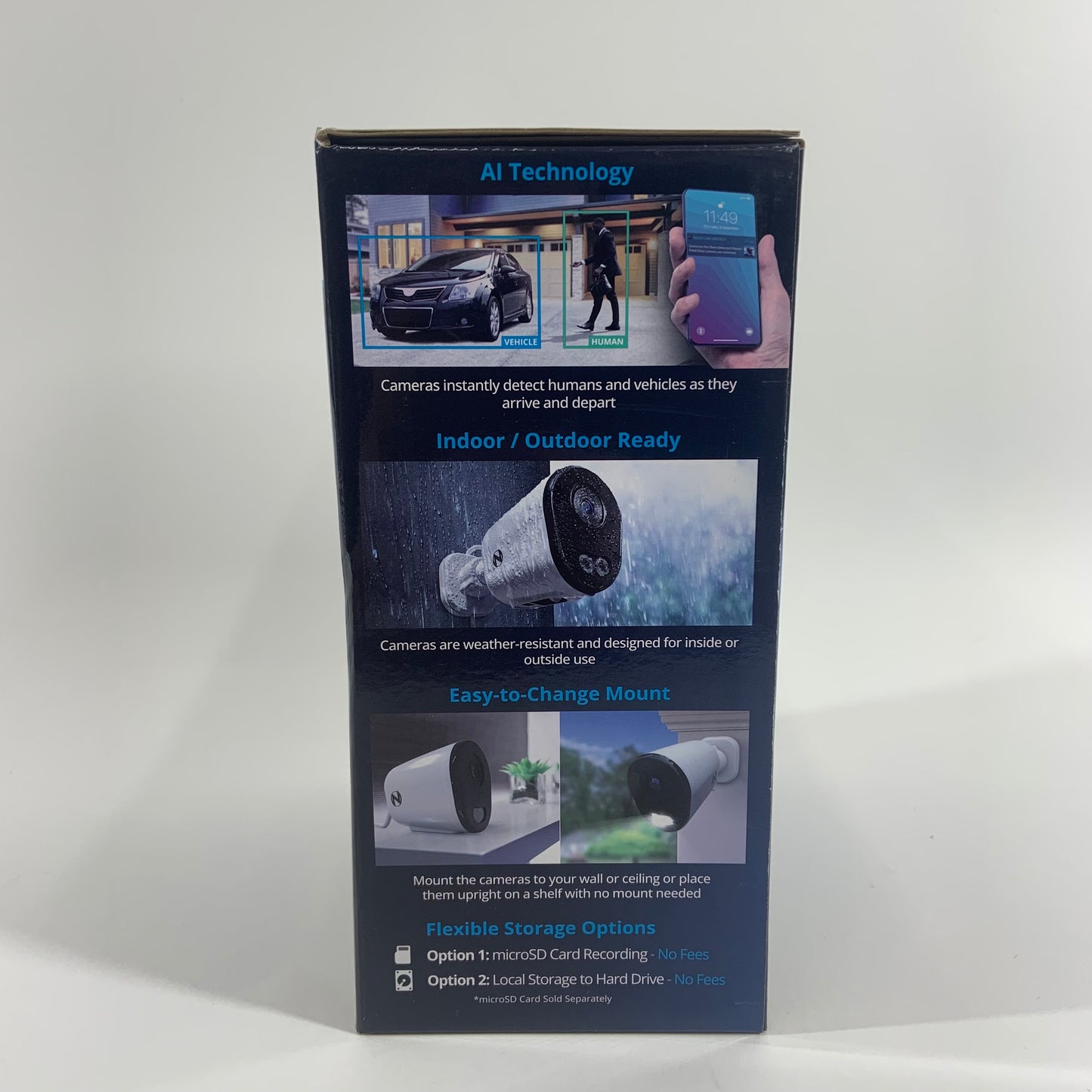New Night Owl 4K HD Wi-Fi IP Cameras Deterrence Cameras With Two Way Audio