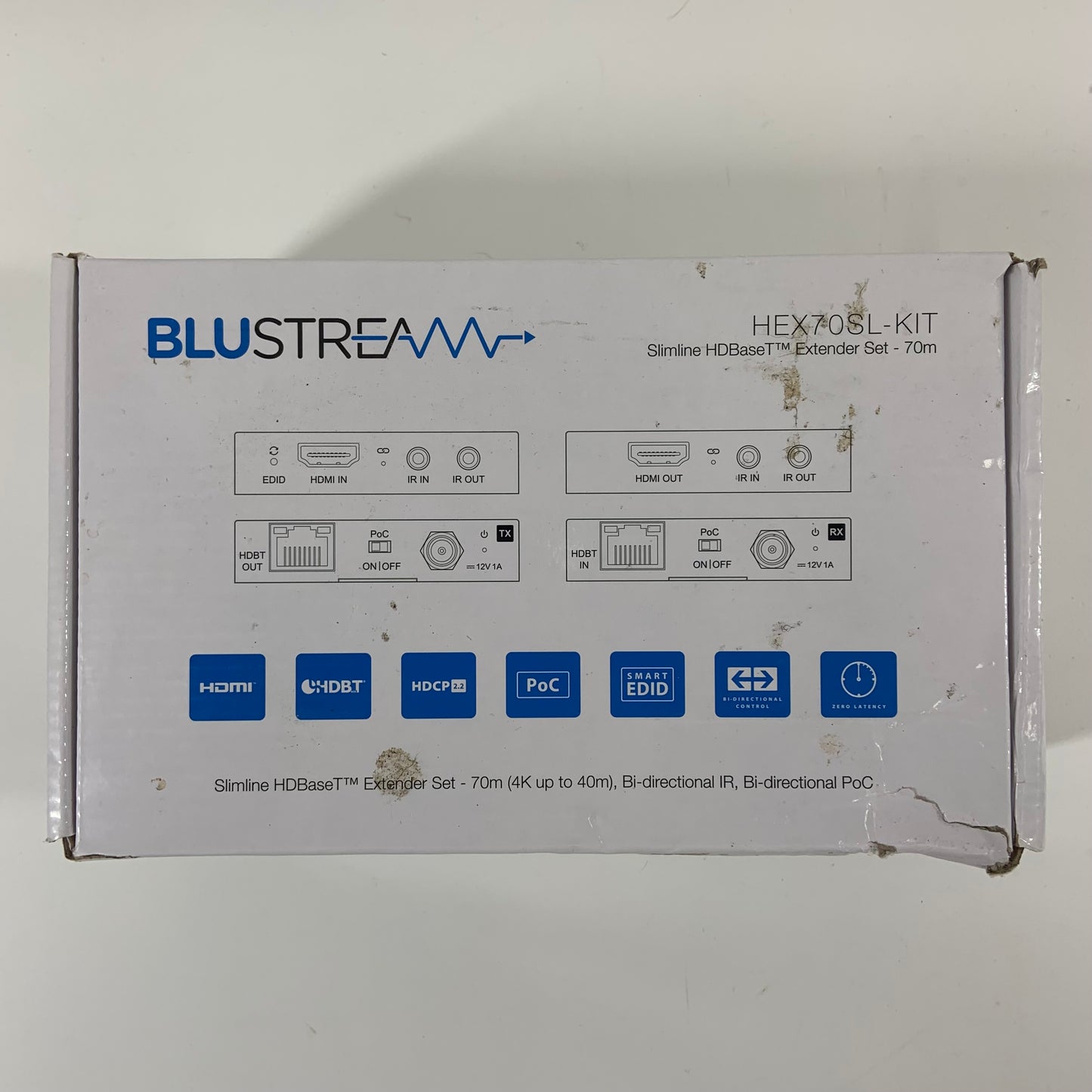Blustream Slimline HDBaseT Extender Set HEX70SL-KIT
