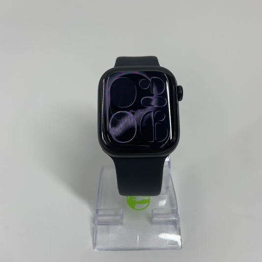 Unlocked Apple Watch Series 11 42MM Jet Black Aluminum Black Sport Band