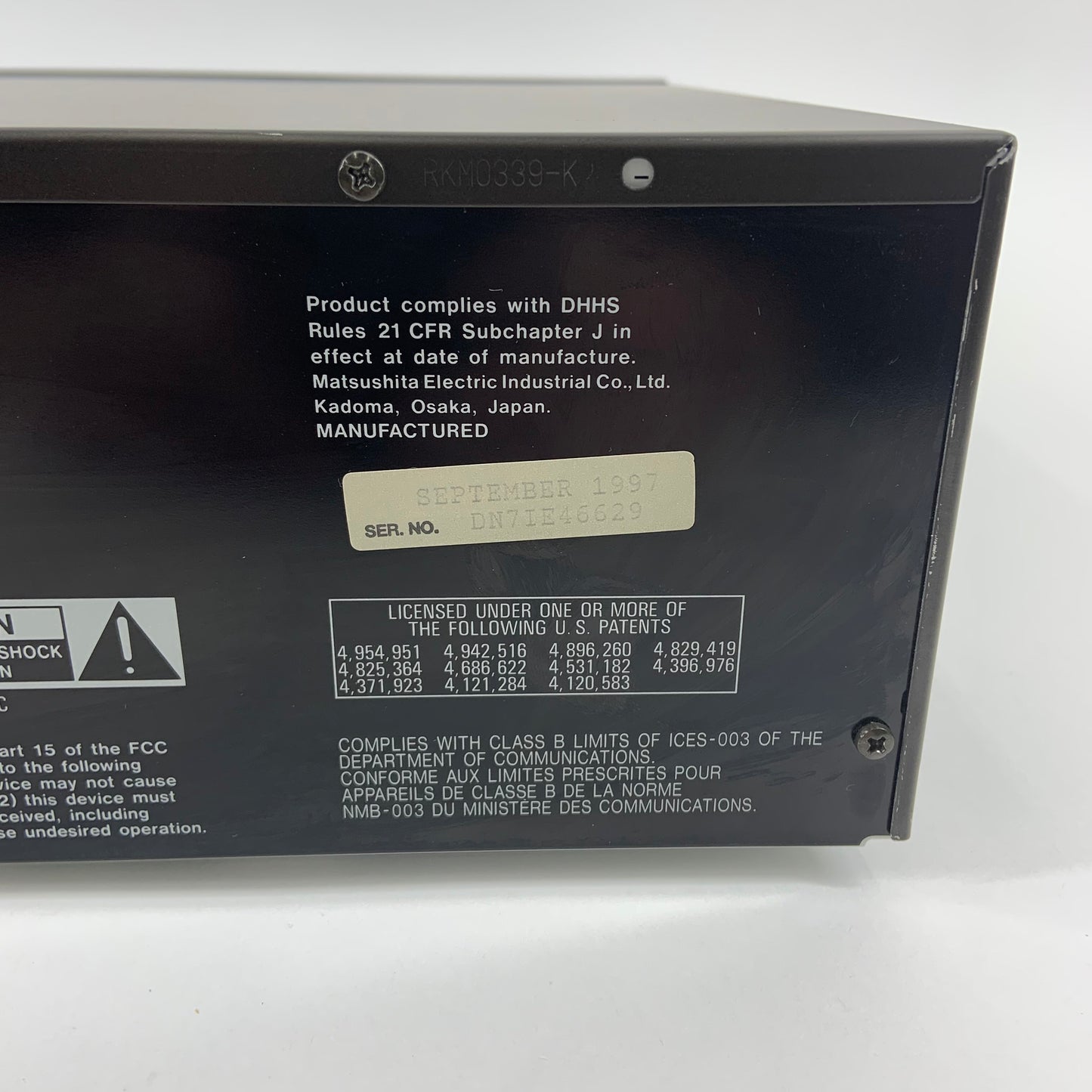 Technics SL-PD687 5-Disc Carousel CD Changer