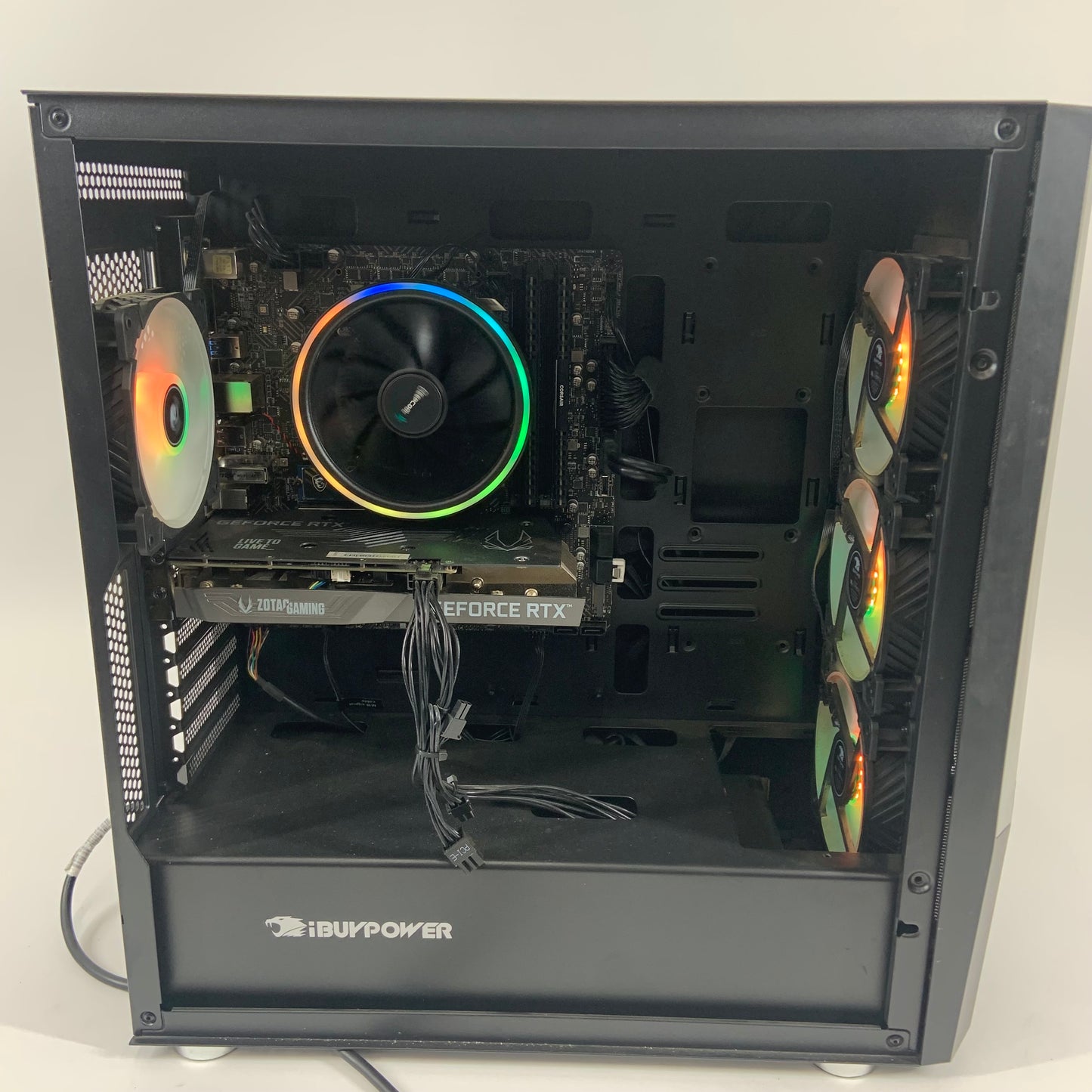 Black RGB Gaming PC Intel 13100 1.5TB Storage 16GB RAM NVIDIA GeForce RTX 3050