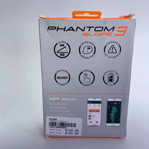 Bushnell Phantom Slope 3 GPS Rangefinder  13902