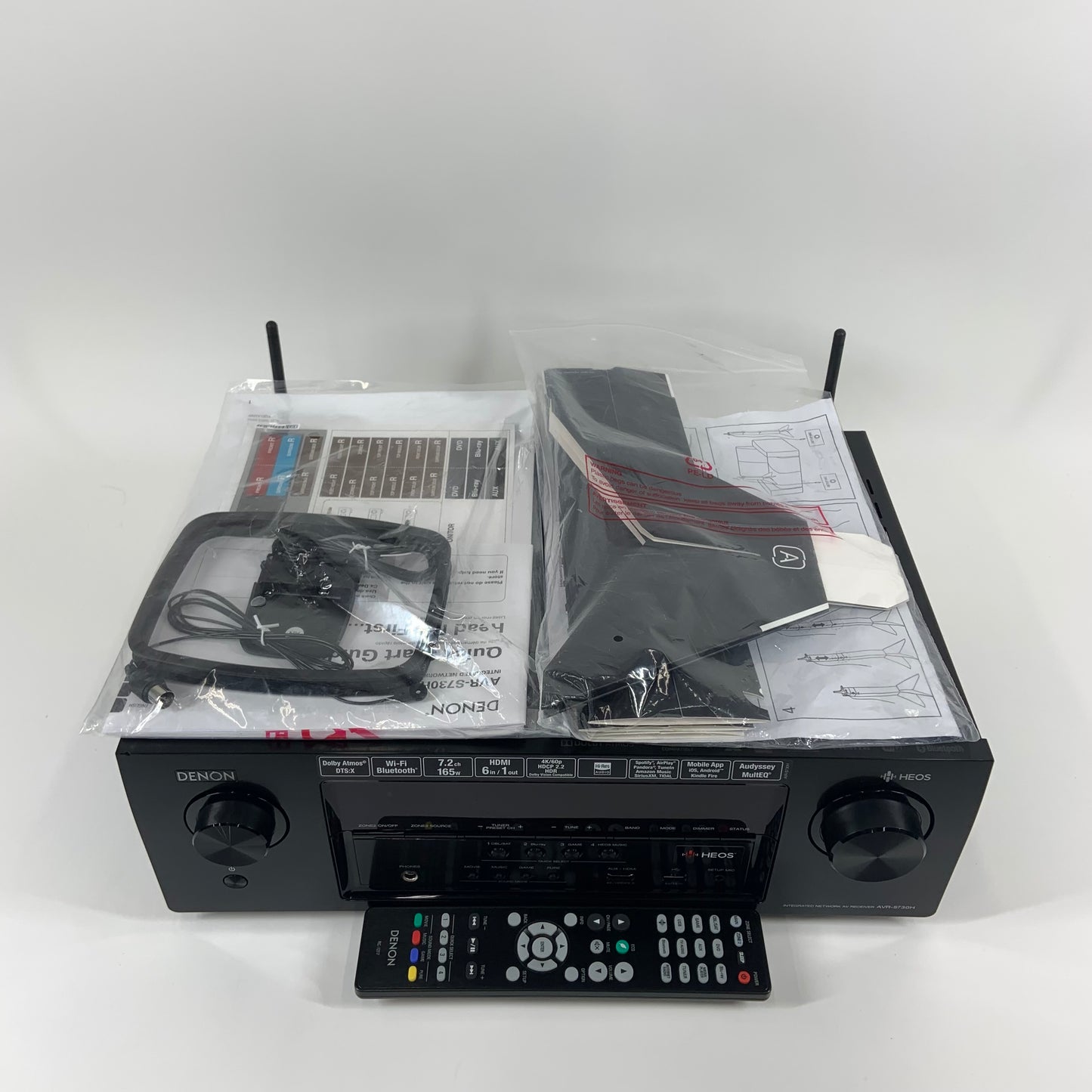 Denon AVR-S730H 165W 7.2 Channels Integrated Network AV Receiver Dolby Atmos