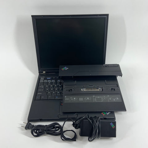 IBM ThinkPad T42 14.1" Pentium M 2GB RAM 40GB HDD WIN XP WITH DOCK BIOS password lock